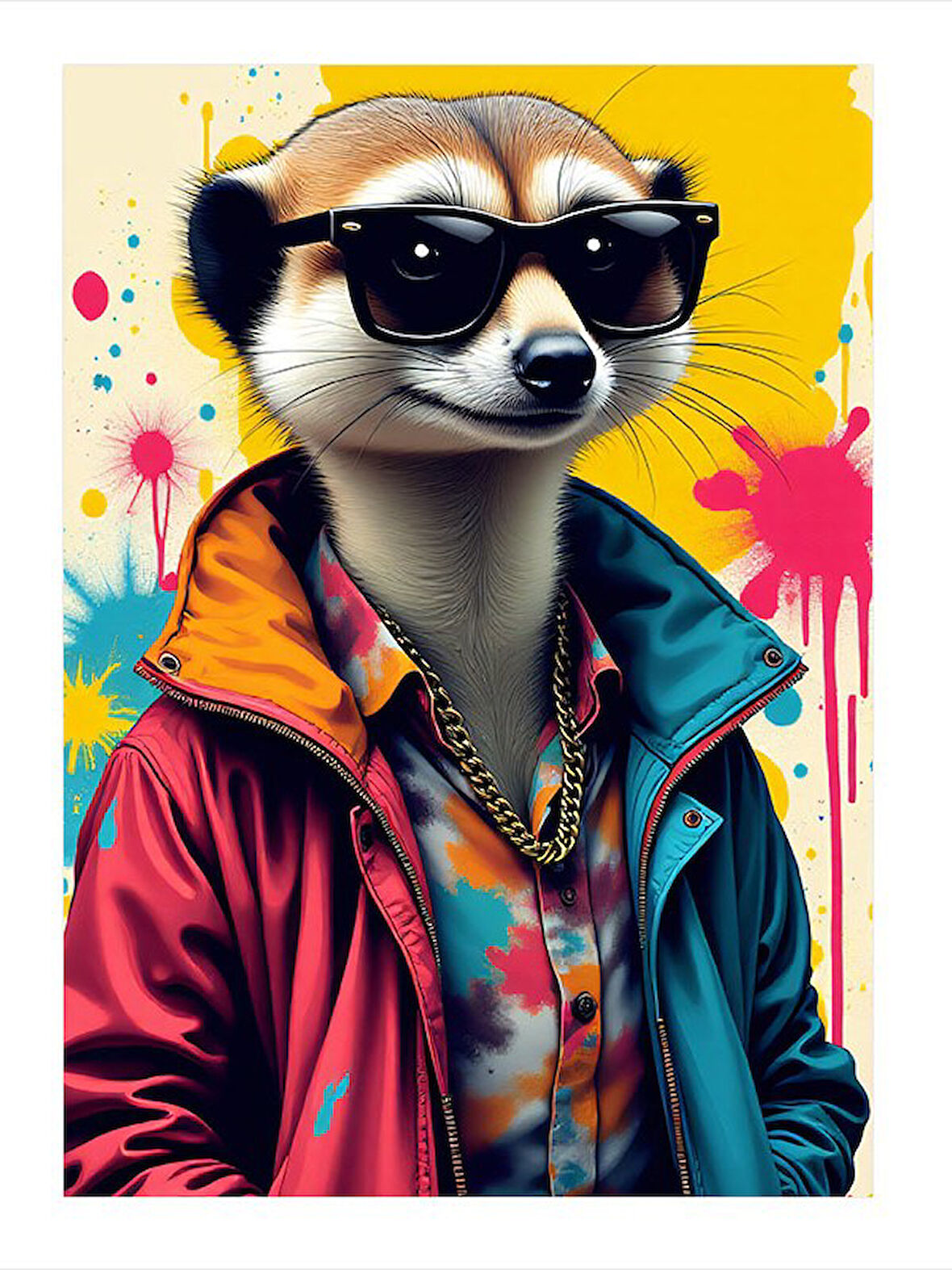 Güneşli Surikat Tarzı Mdf poster