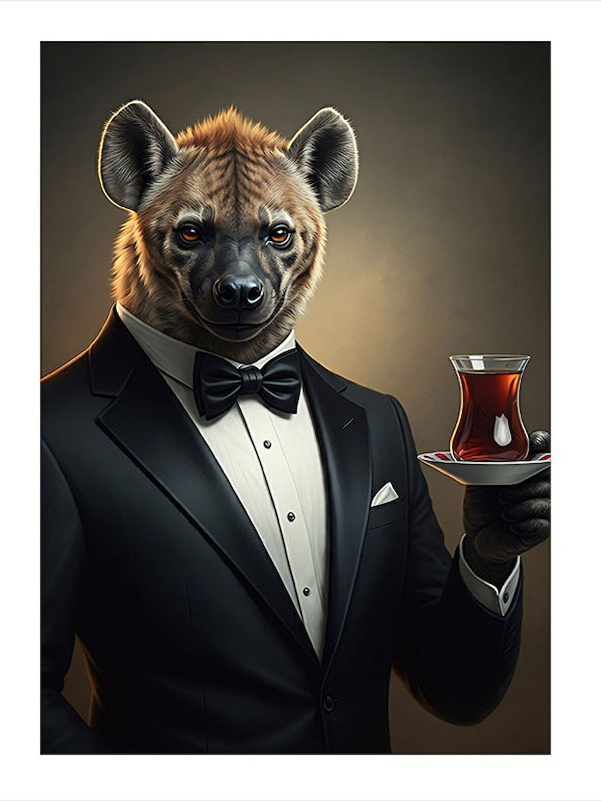 Çay Ve Sırtlan Model Mdf tablo