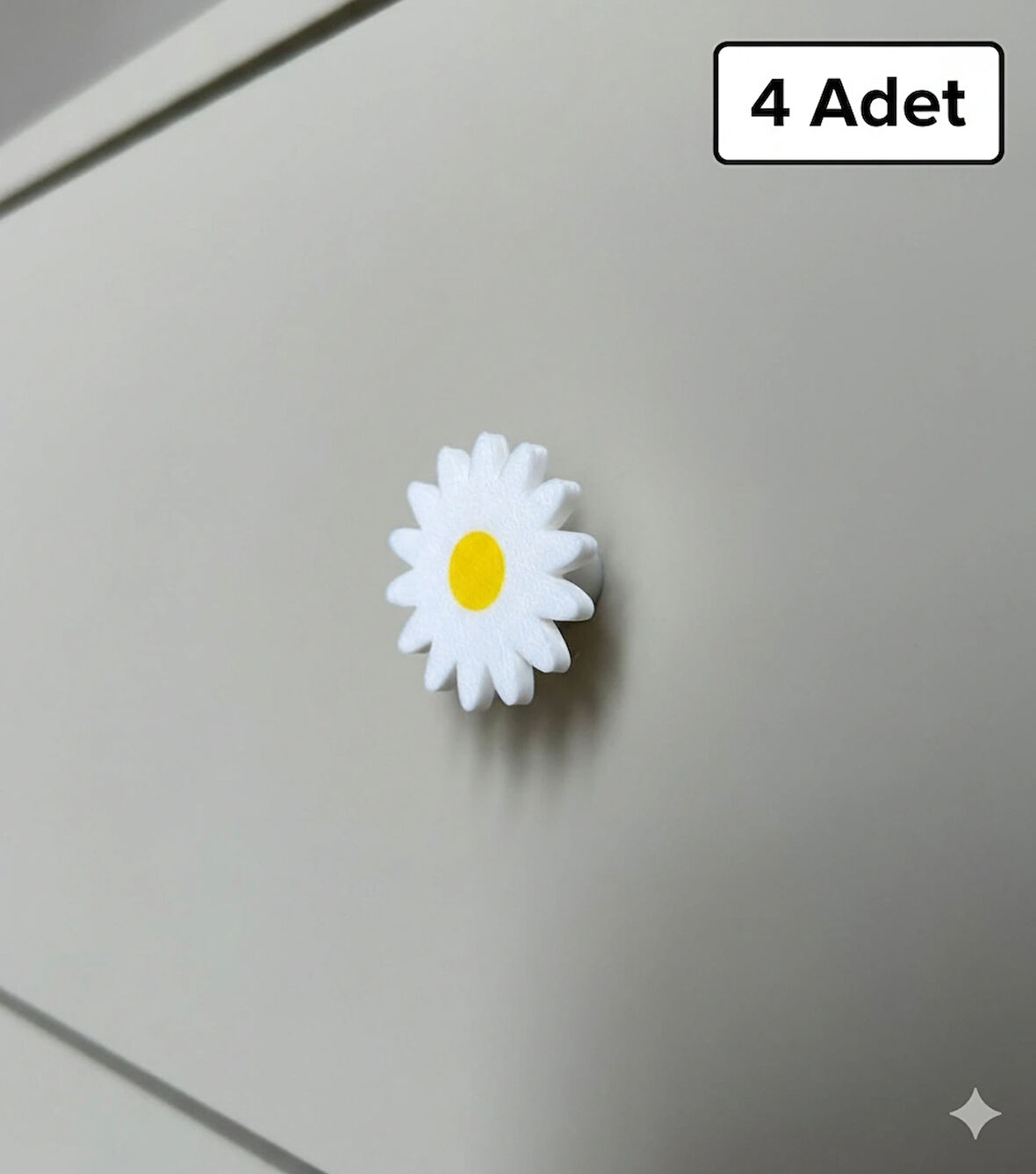 Papatya Mobilya Kulpu 4 Adet