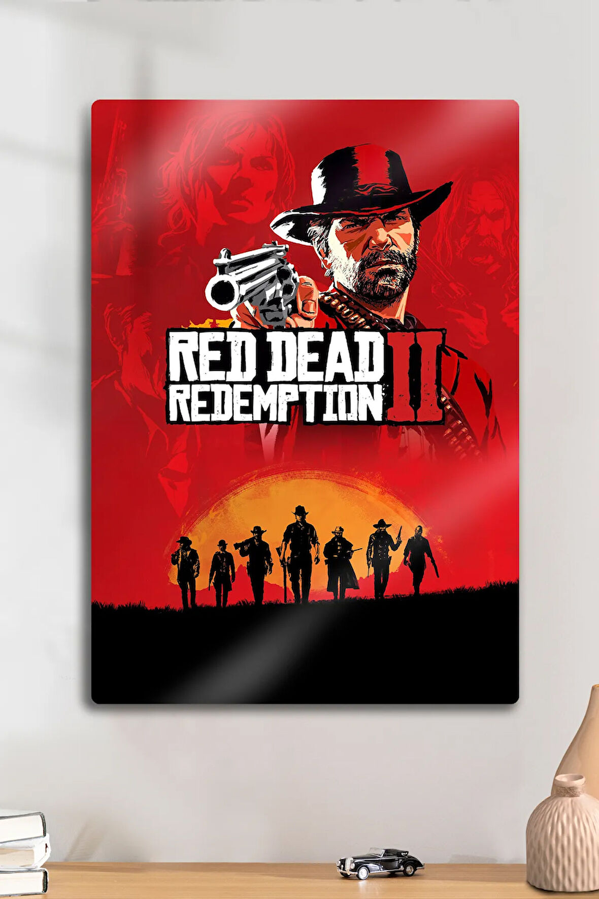Metal Baskı Parlak Duvar Tablosu - RDR2 - Red Dead Redemption 2