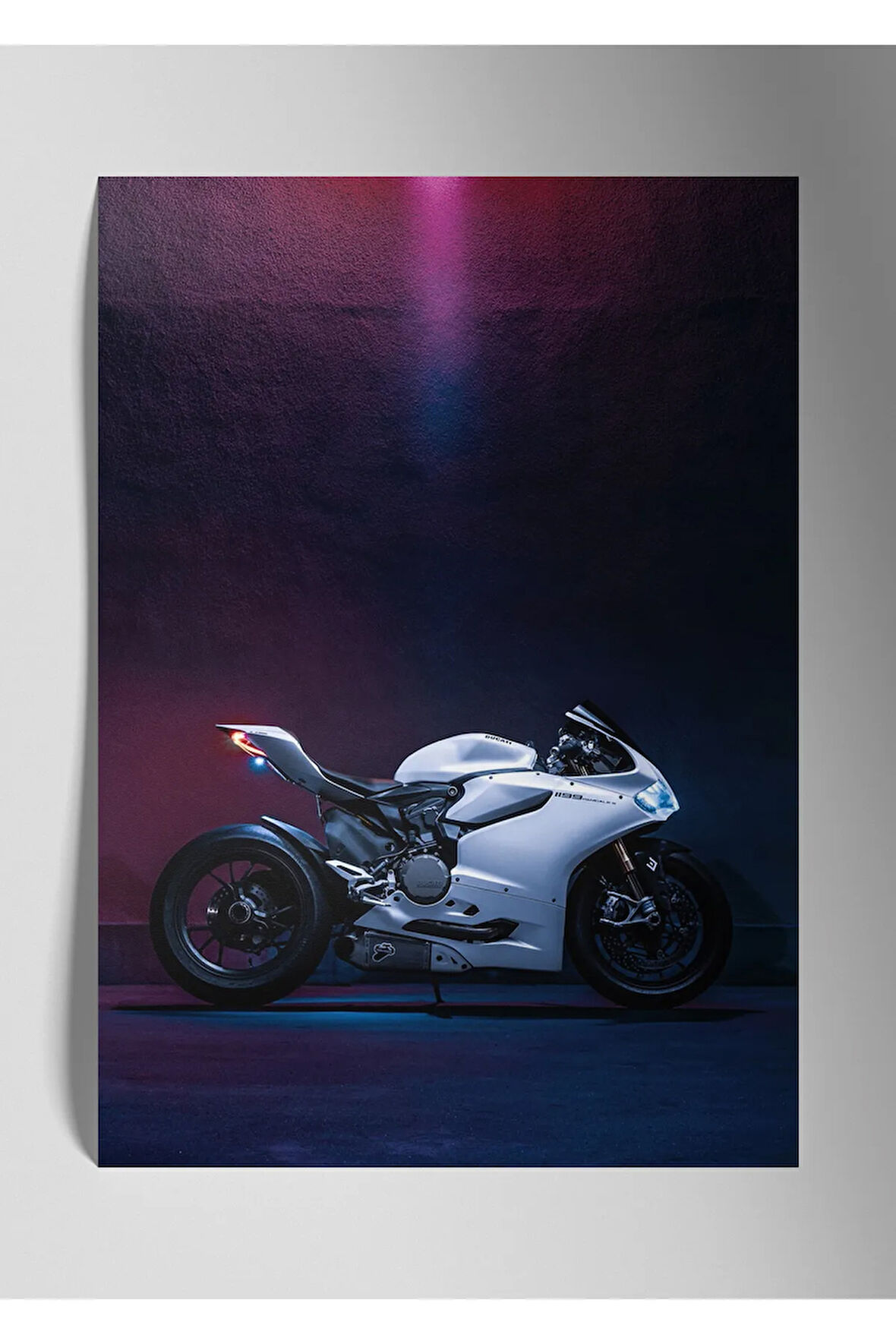 Metal Baskı Parlak Duvar Tablosu - Ducati Motor