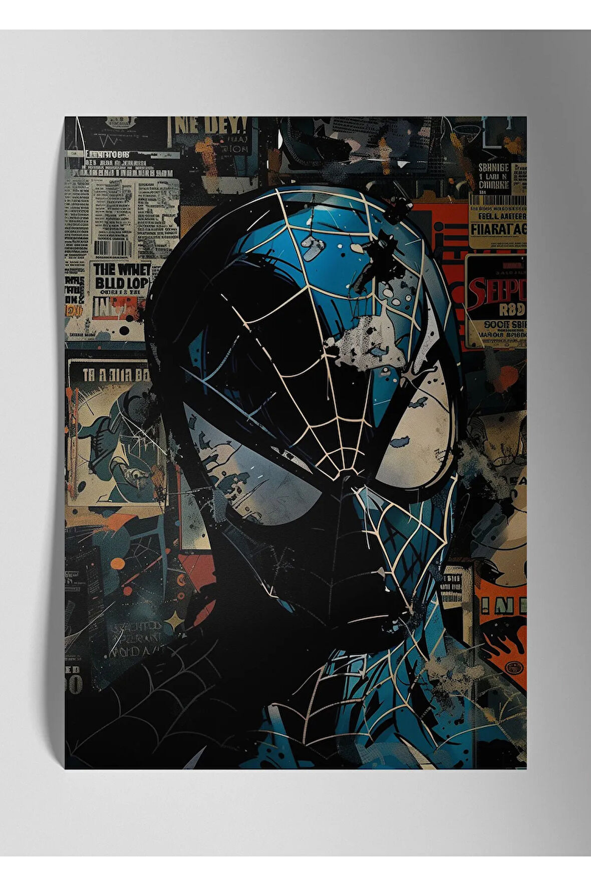 Metal Baskı Marvel Parlak Duvar Tablosu - Spiderman Örümcek Adam