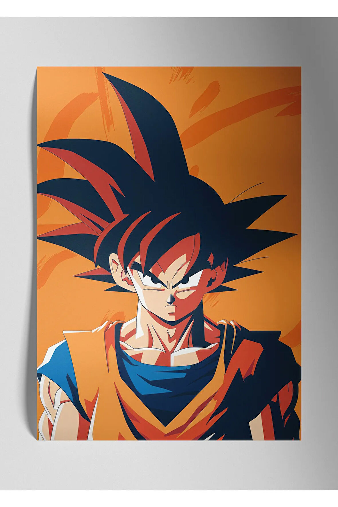 Metal Baskı Anime Duvar Tablosu - Goku
