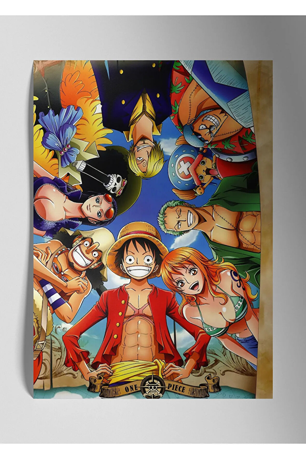 Metal Baskı Parlak Anime Duvar Tablosu - One Piece