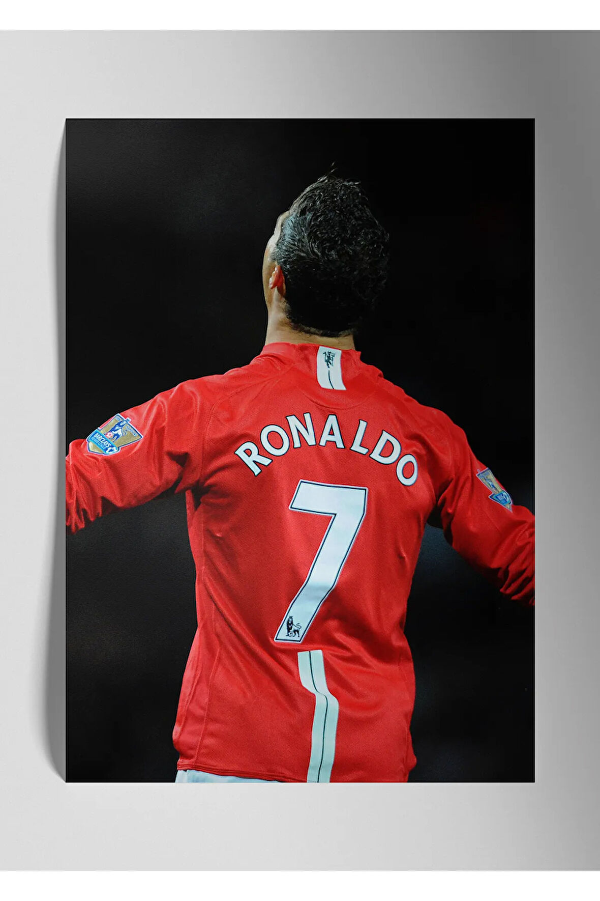 Metal Baskı Parlak Duvar Tablosu - Cristiano Ronaldo CR7