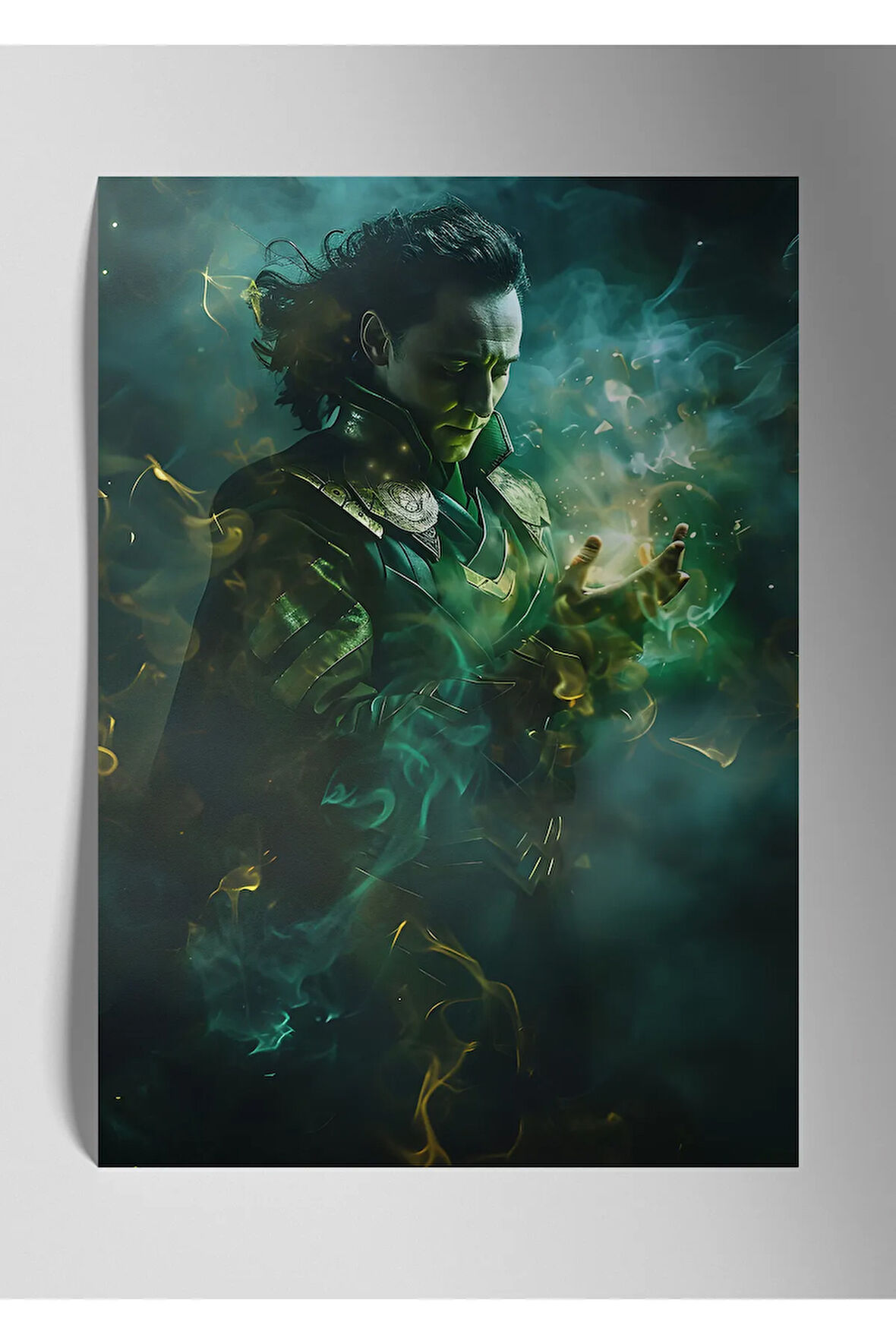 Metal Baskı Parlak Duvar Tablosu - Loki