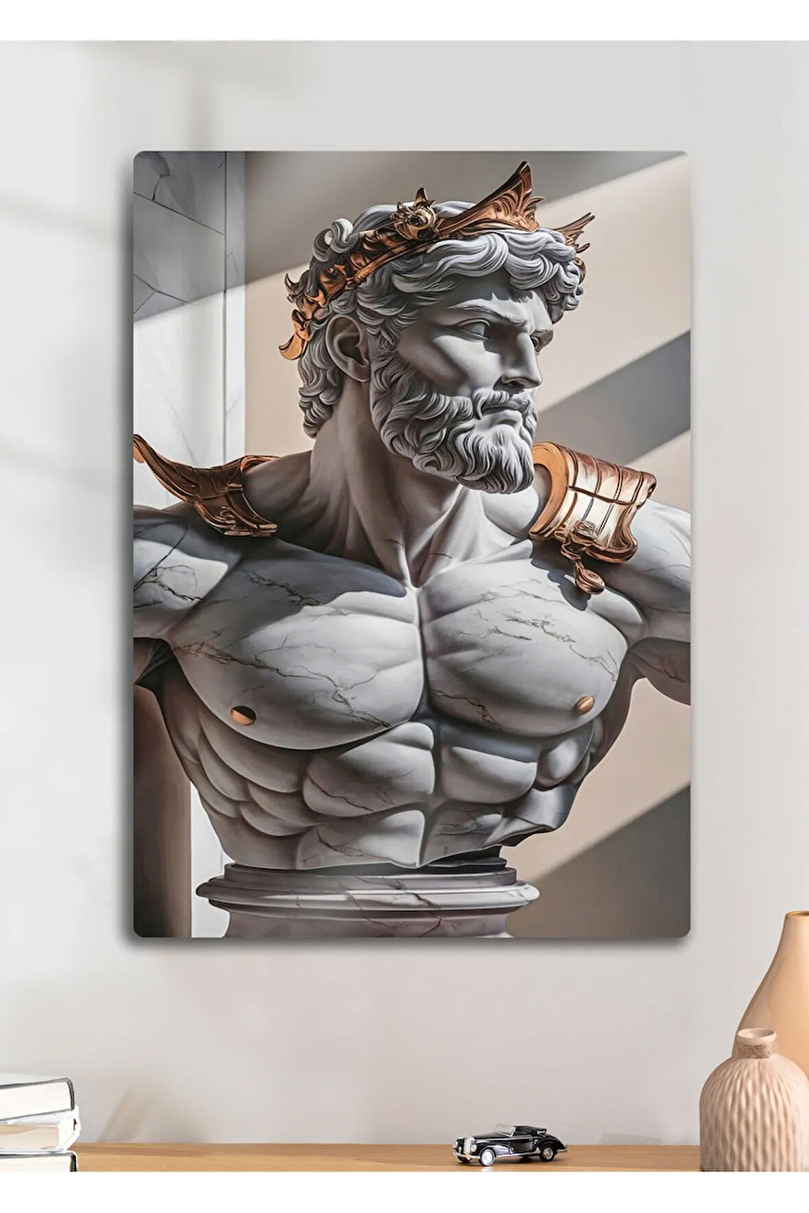 Mitolojik Heykel Yunan Roma Sanatsal - Metal Tablo