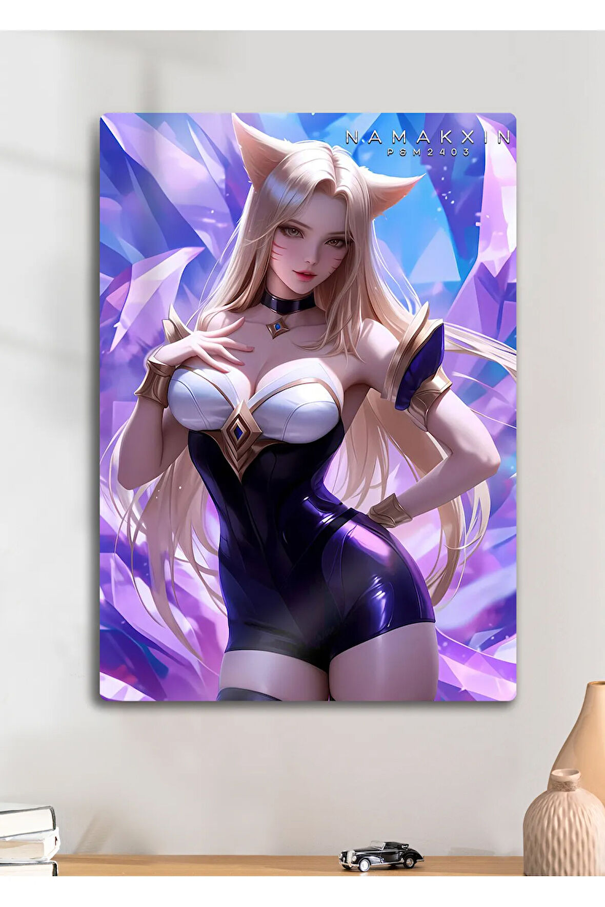 Parlak Metal Baskı Tablo, Ahrii Lol Oyun Poster Tabloları