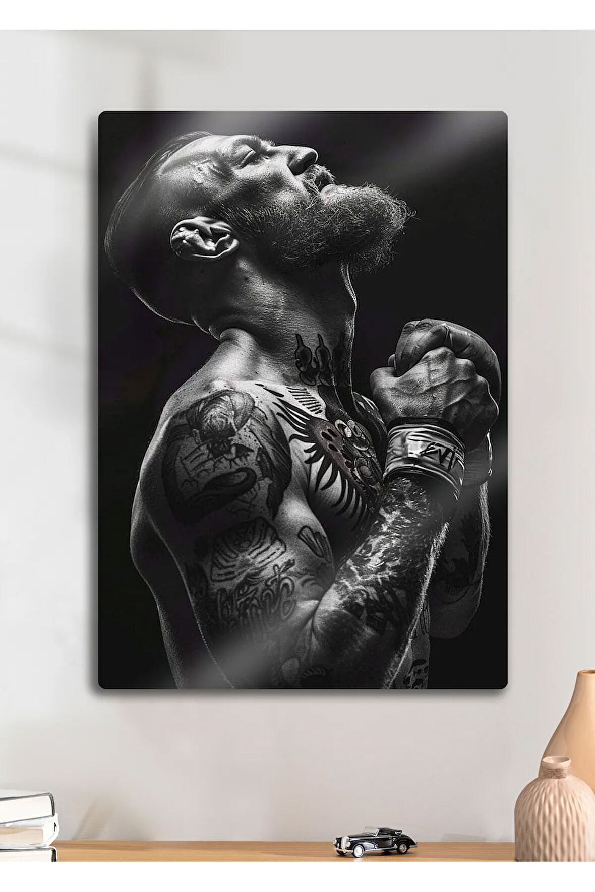 Conor McGregor UFC - Parlak Metal Baskı Tablo