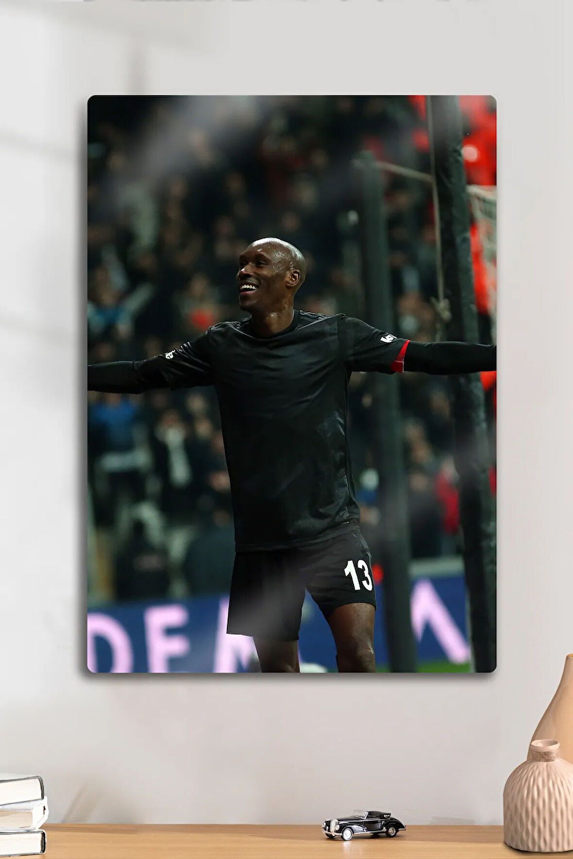 Metal Baskı, Atiba Hutchinson B.JK Bessiktas - Parlak Dekoratif Sporcu Duvar Tablosu