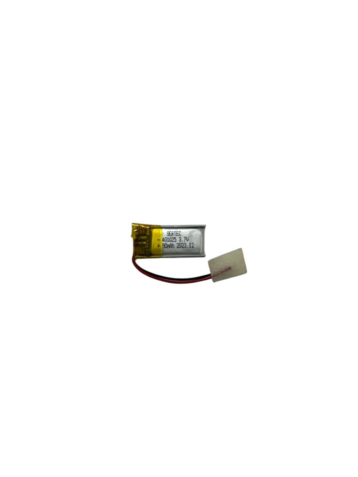 401025 3.7V 90 MAh Li-Polymer Pil Devreli/1.5A