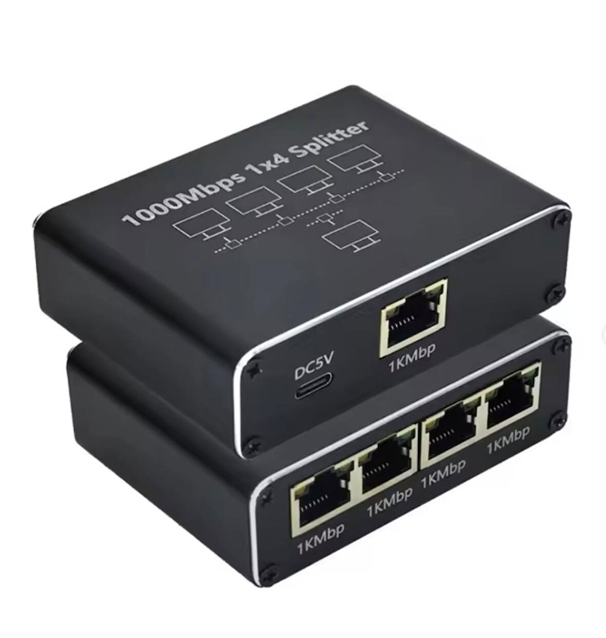 ZR889 Rj45 1To4 Gigabit Splitter