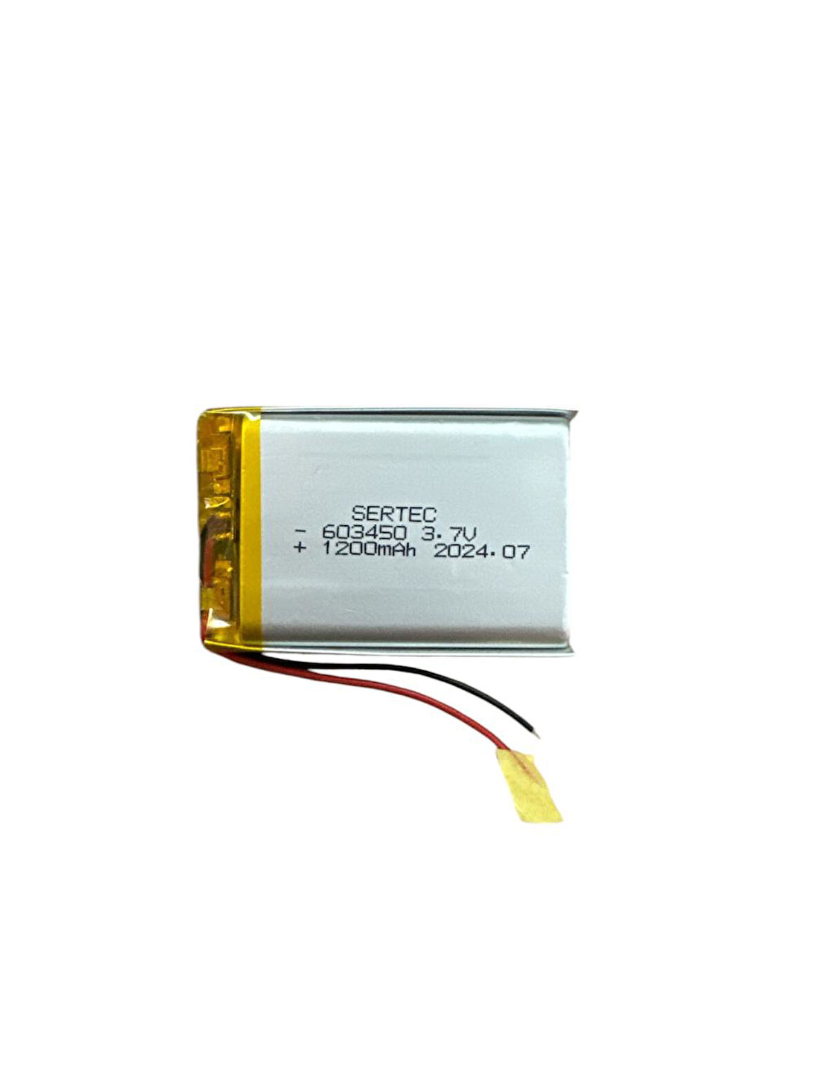 603450 3.7V 1200 MAh Li-Polymer Pil (Devreli/1.5A)