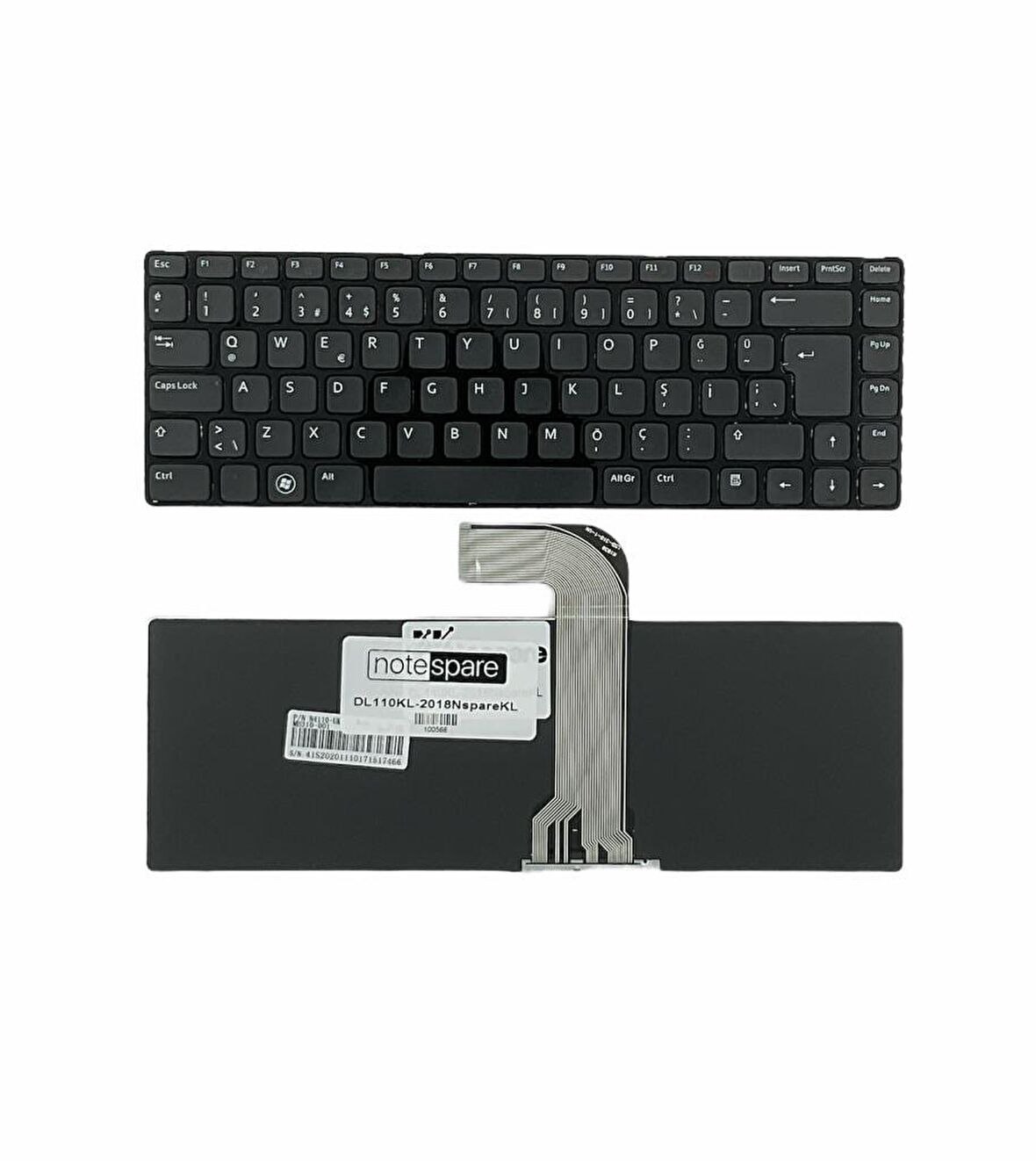 Dell Inspiron 14Z-N411Z, 15R-5520 Uyumlu Laptop Klavye Siyah TR