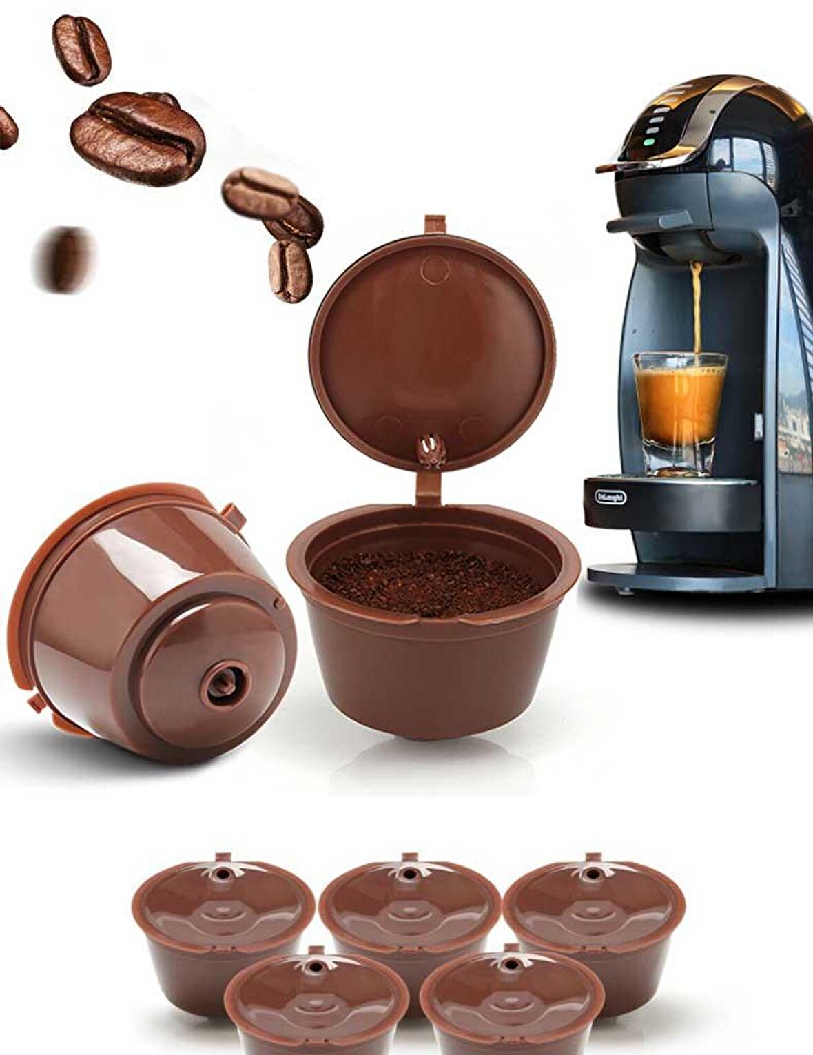 Dolce Gusto 3 Adet Kahve Kapsülü (Tekrar Kullanılabilir)