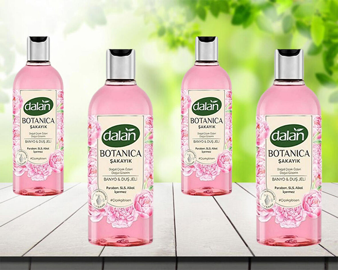 Dalan Botanica Duş Jeli Şakayık 500 ml 4 adet