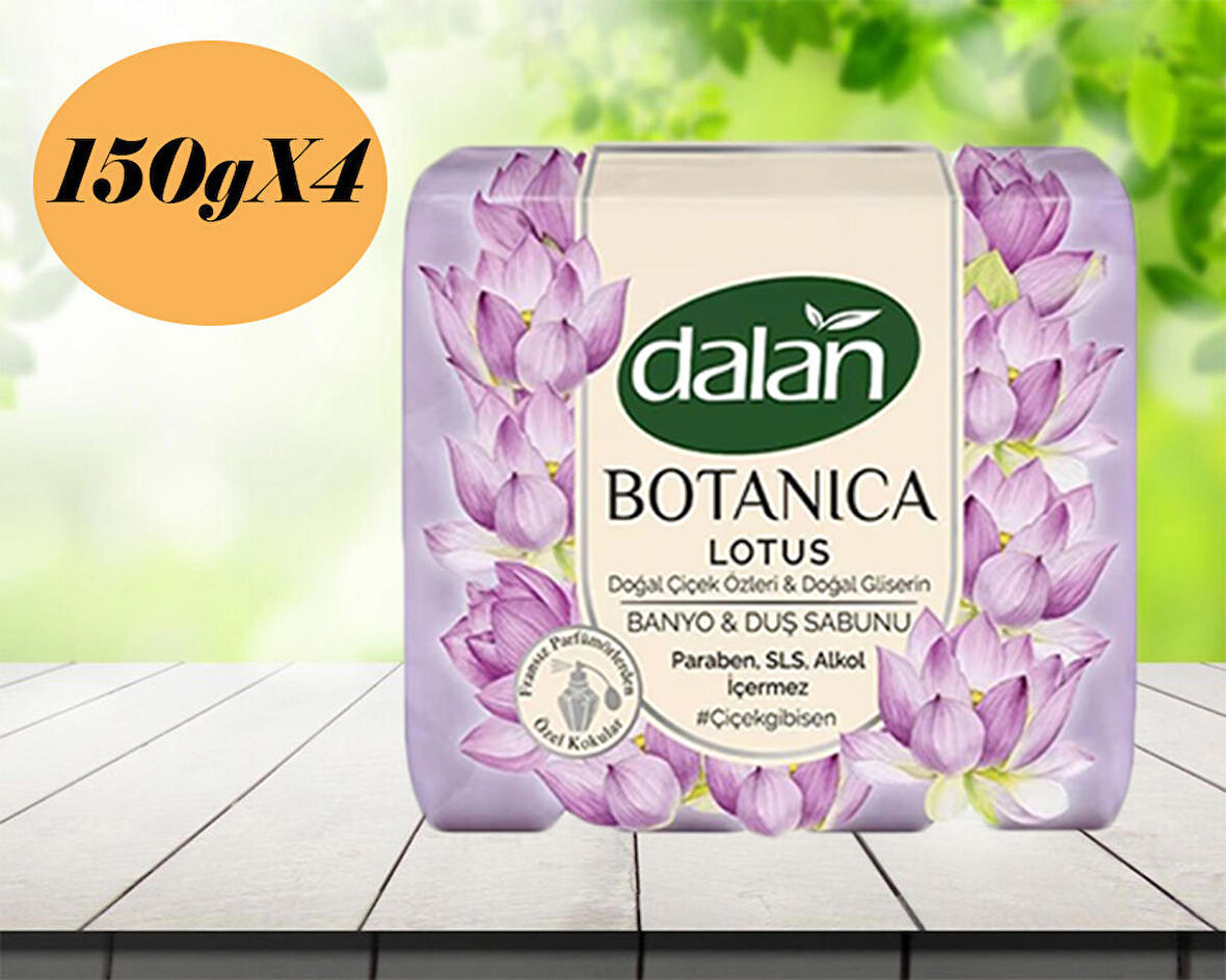 Dalan Botanica Şakayık Banyo & Duş Sabunu 150 g X 4