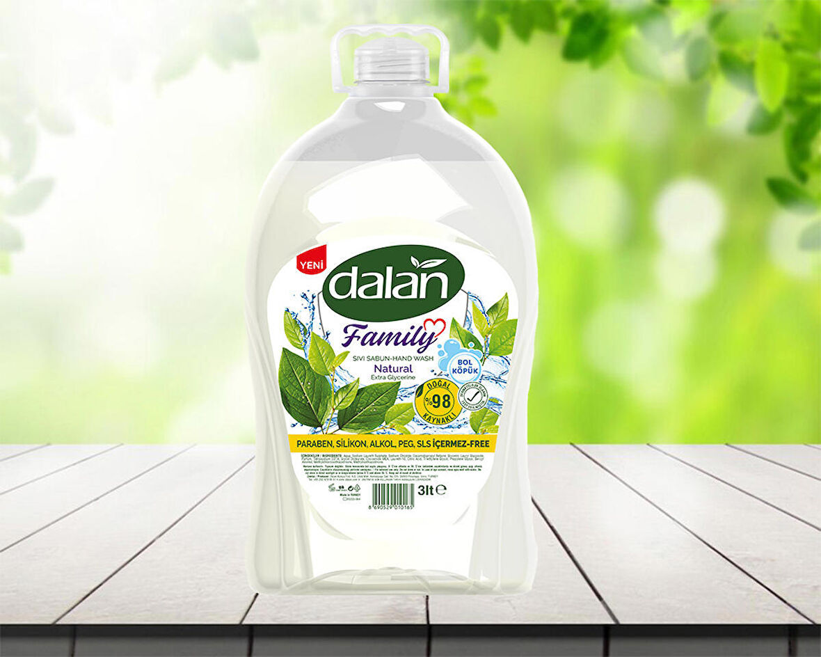 Dalan Family Natural Sıvı Sabun 3 lt 1 adet