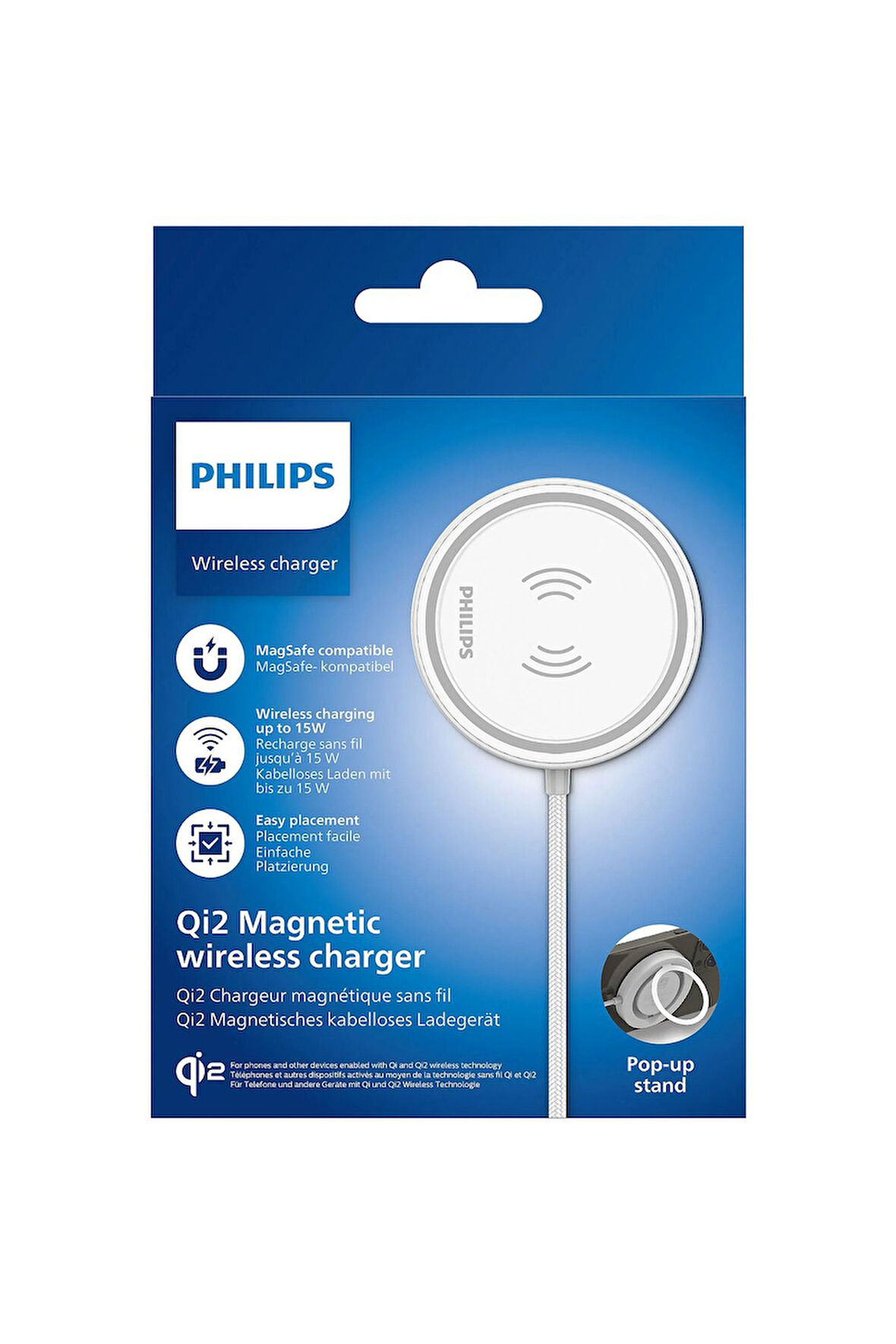 DLP9128W/00 MagSafe Qi2 Standlı Kablosuz Şarj Cihazı