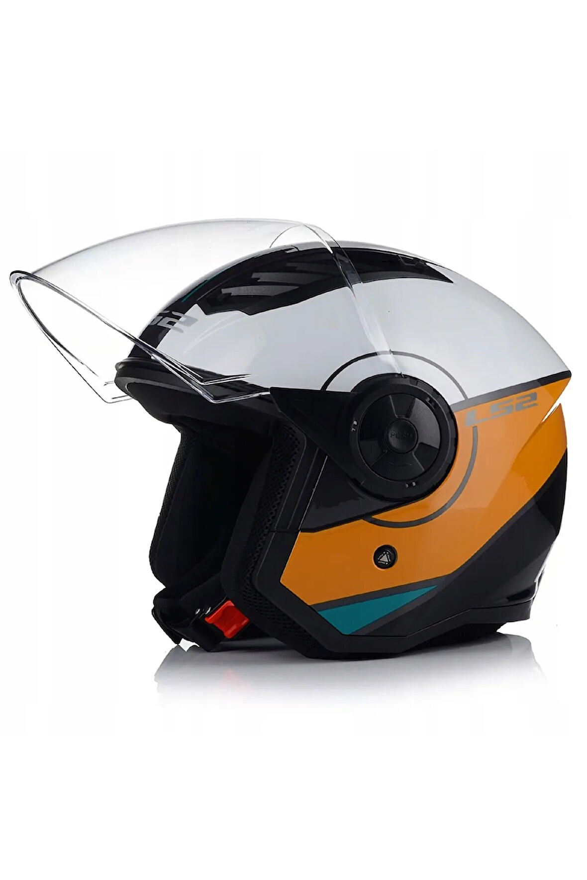 Aırflow 2 Cover Siyah-Beyaz-Gold Açık Motosiklet Kaskı