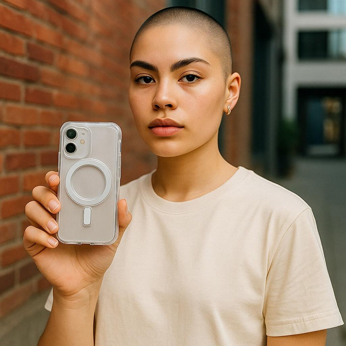 Iphone 16 Uyumlu Kılıf Magsafe ve Şeffaf Lens Korumalı