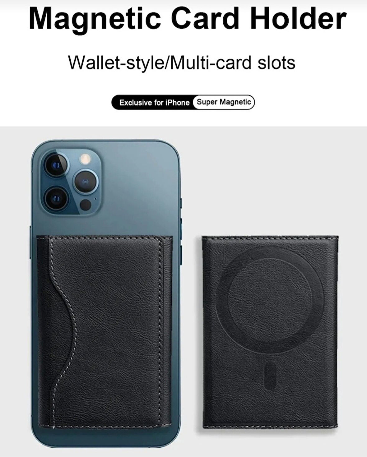 Iphone 16 Pro Max Uyumlu Cüzdanlı Magsafe Kartlık