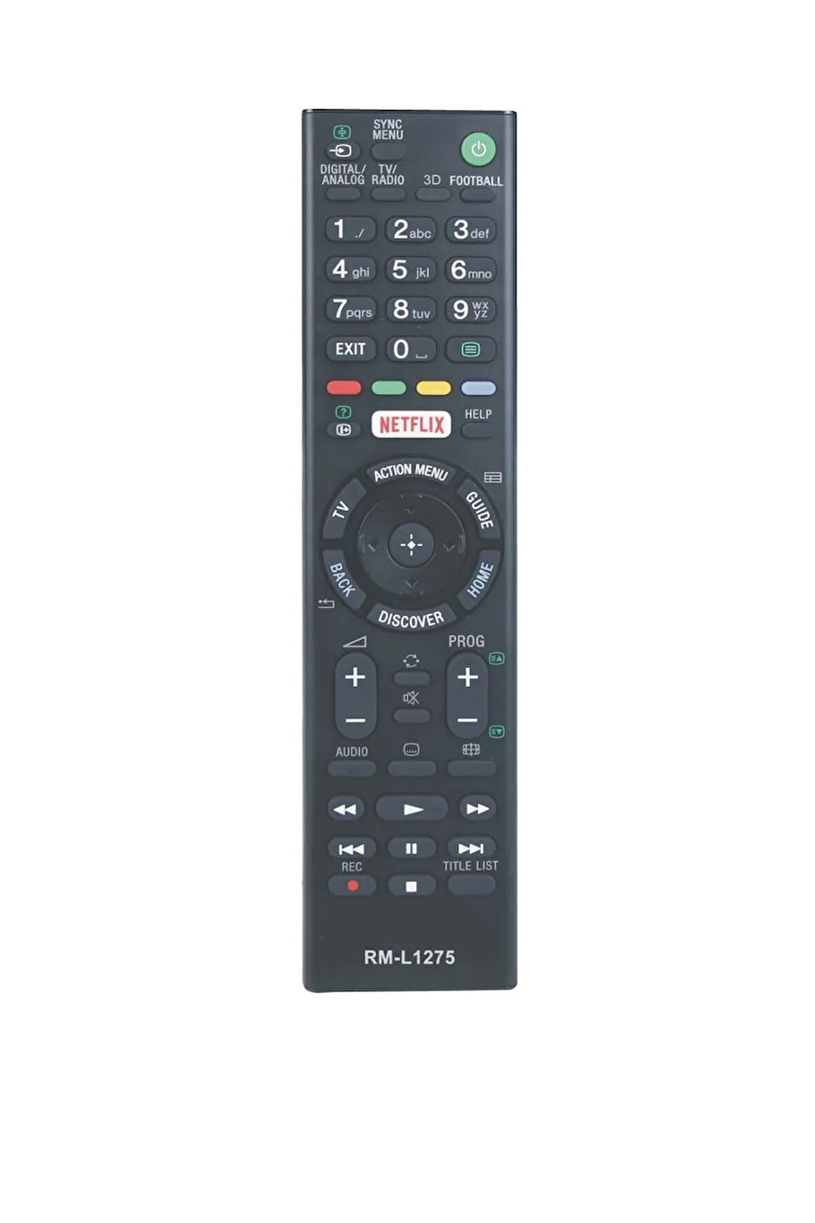 SONY 3D RM-L 1275 NETFLİX TUŞLU LCD KUMANDASI