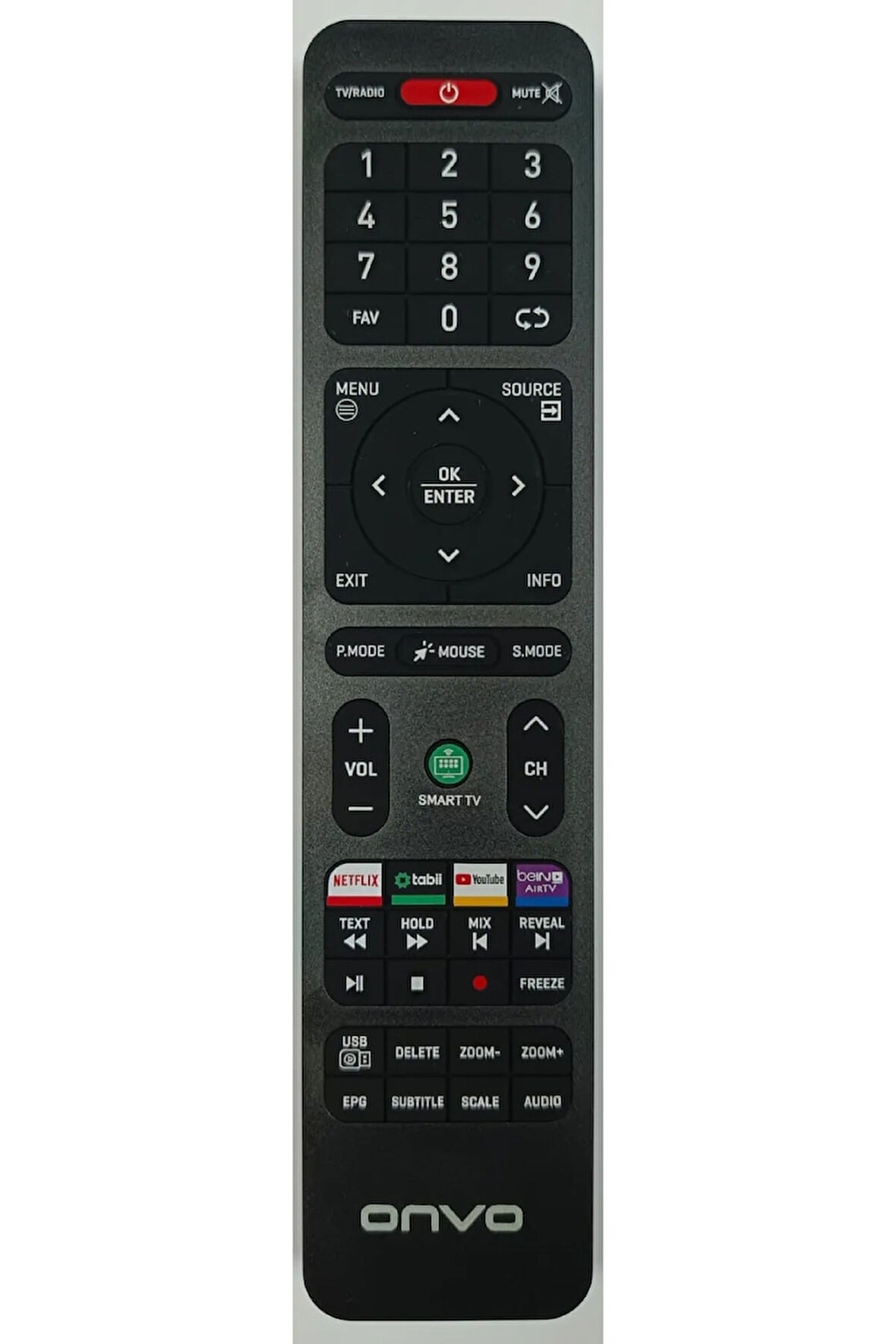 ONVO MOR TUŞLU LCD TV KUMANDASI