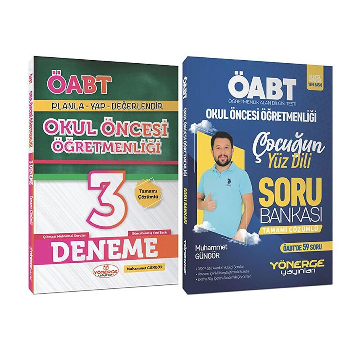 Yönerge ÖABT Okul Öncesi Soru + 3 Deneme 2 li Set - Muhammet Güngör Yönerge Yayınları