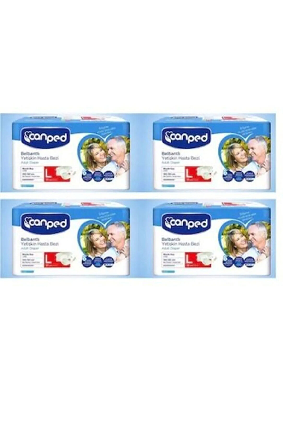 30 Lu Large Belbantlı Hasta Bezi 4 Paket 120 Adet