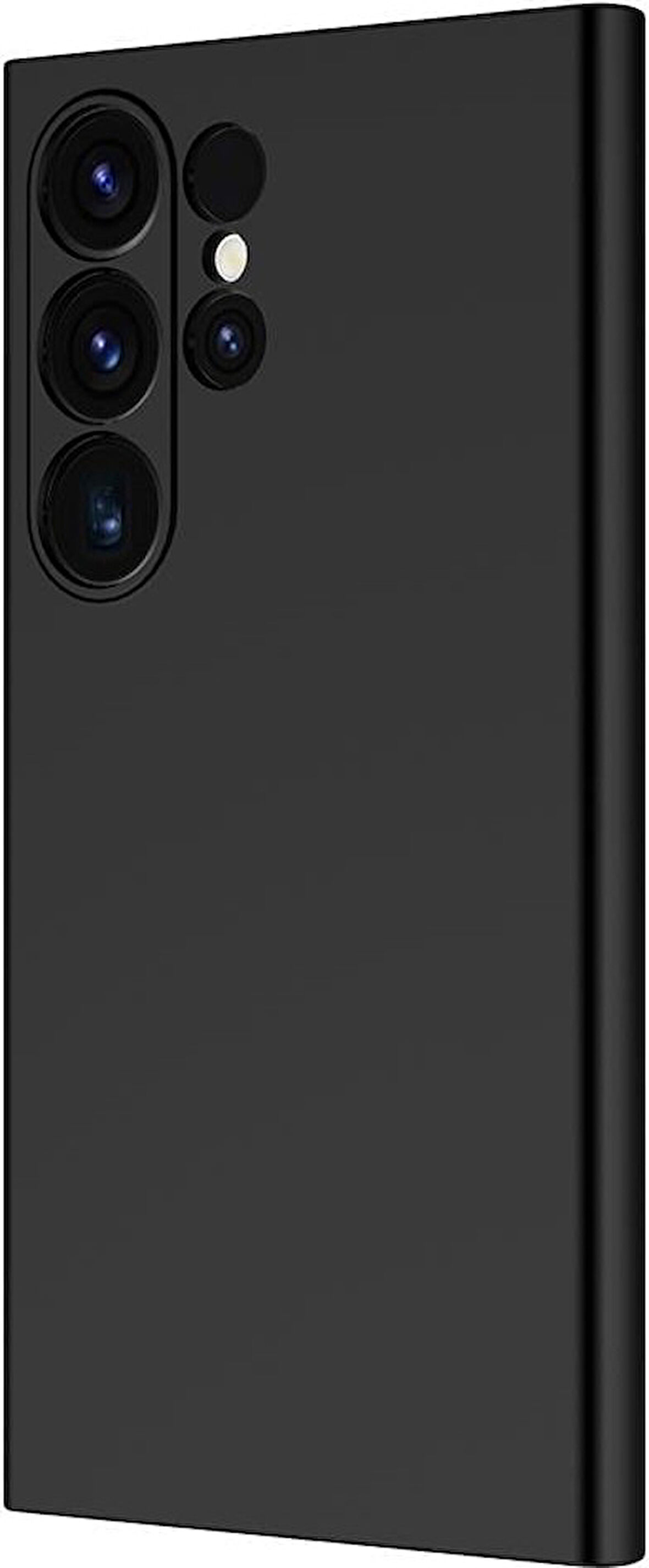 Samsung S24 Ultra Kılıf Lansman Silikon ve Esnek Siyah