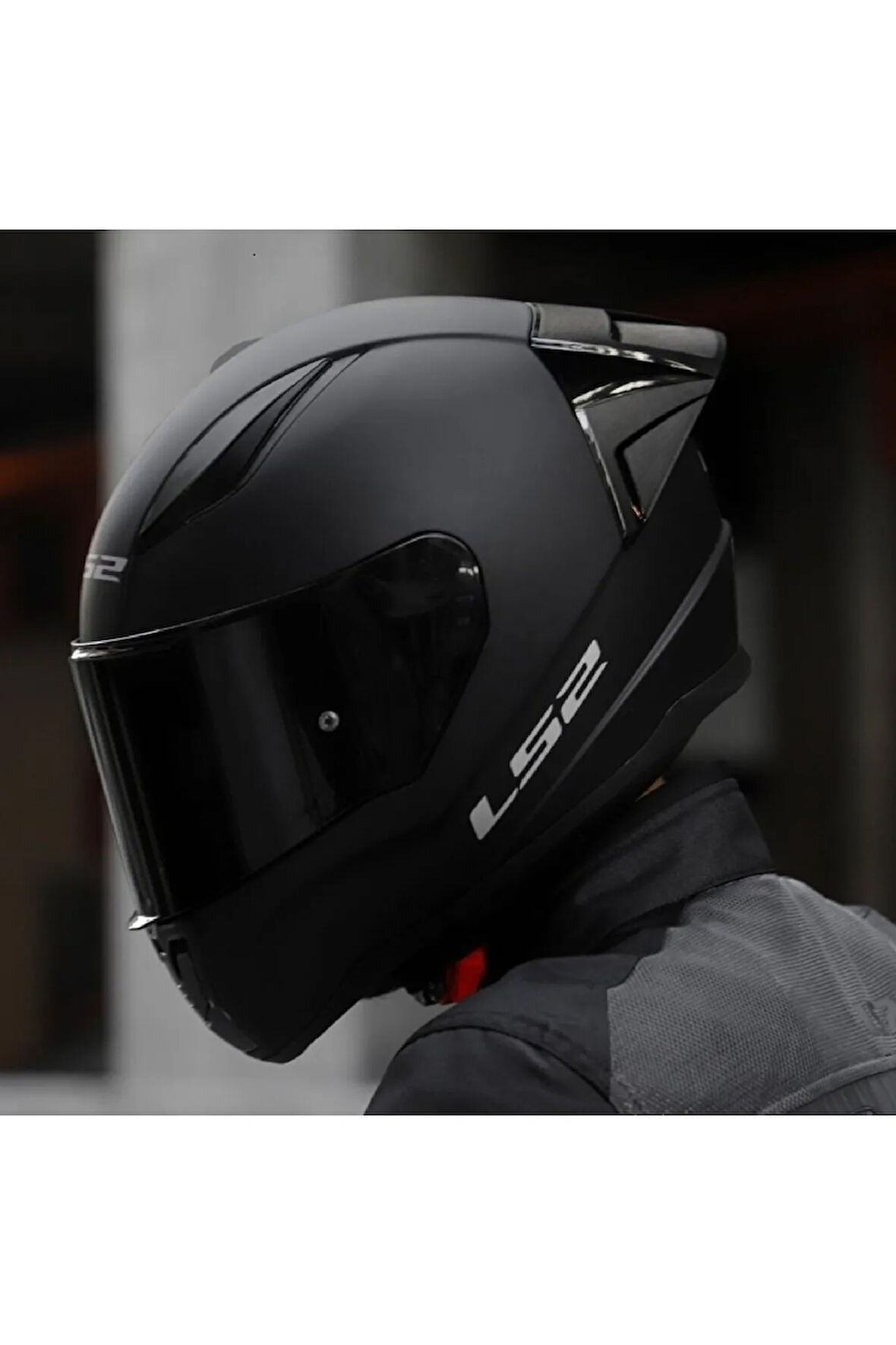 Rapıd 2 Race Mat Siyah Full Face Motosiklet Kaskı Siyah Camlı