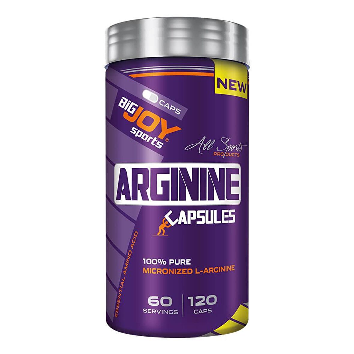 Bigjoy Sports Arginine 120 Bitkisel Kapsül 30 Porsiyon Arjinin