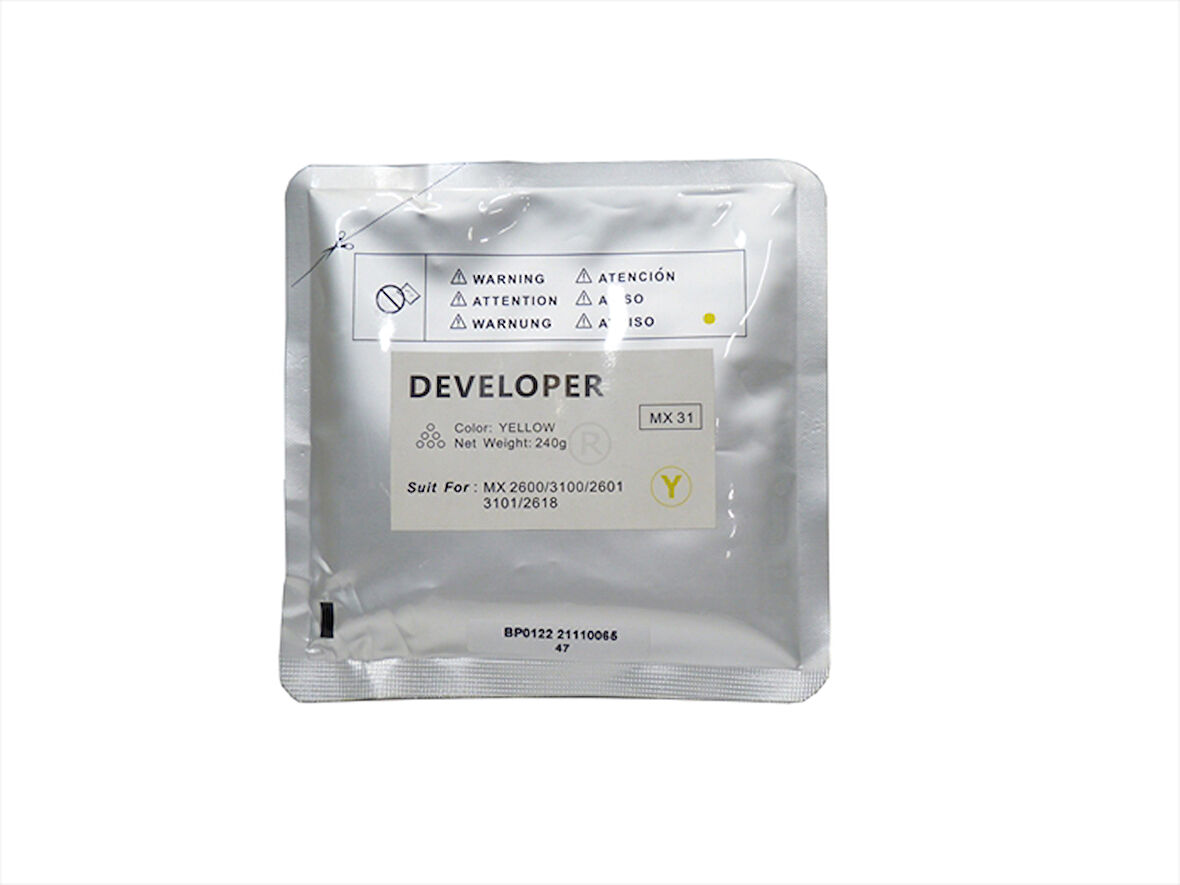 Sharp MX-31GVBA Sarı Muadil Developer