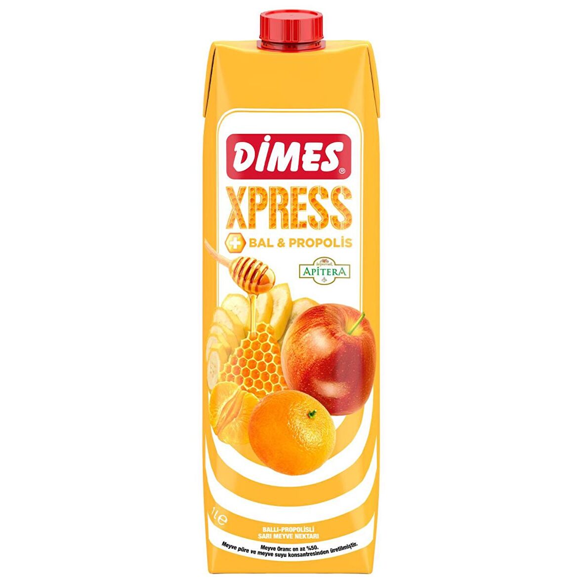 Dimes Xpress Ballı Propolisli Sarı Meyve Nektarı 1 Lt