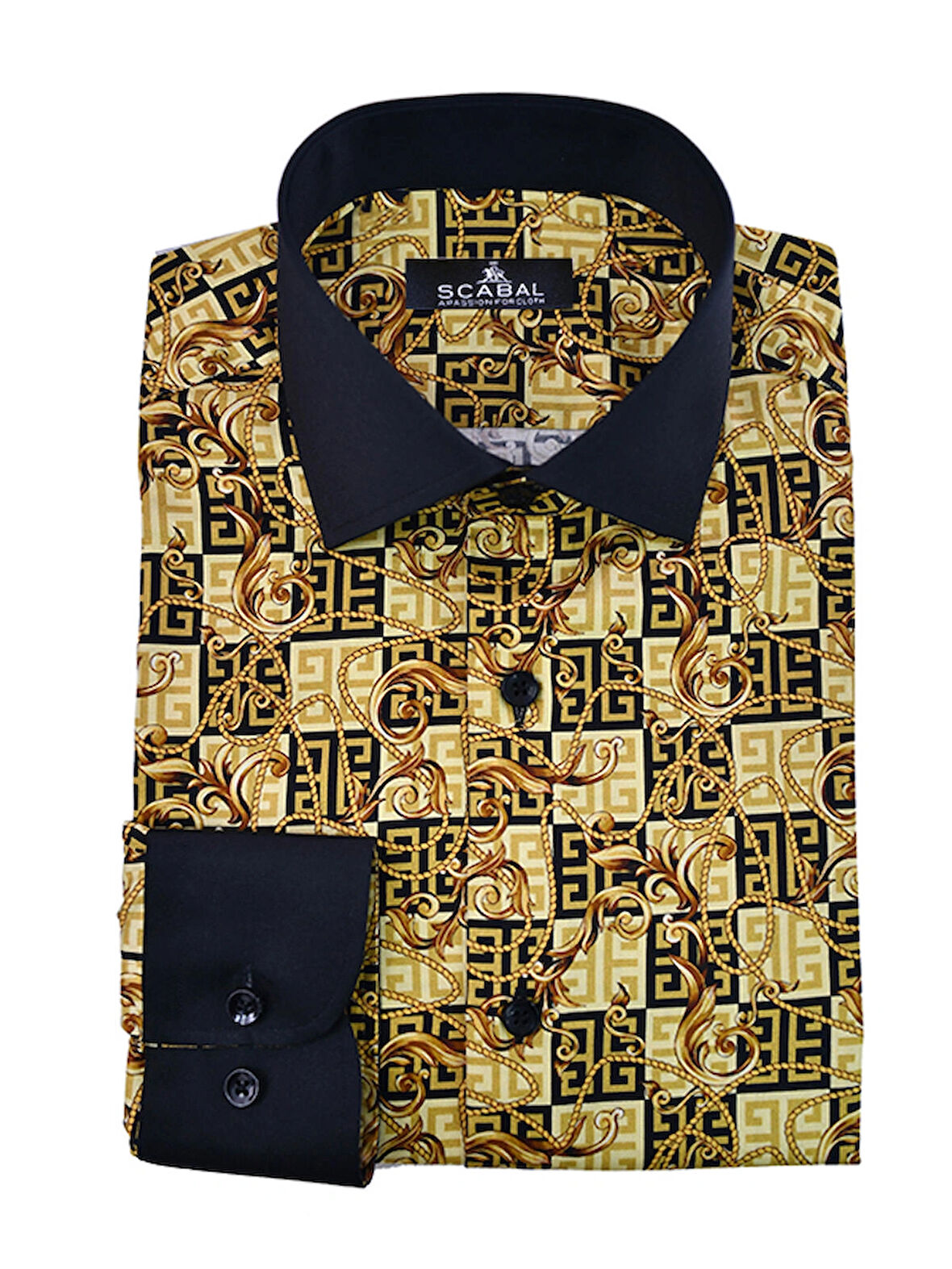 Erkek Dijital Baskılı %100 Pamuk Gömlek