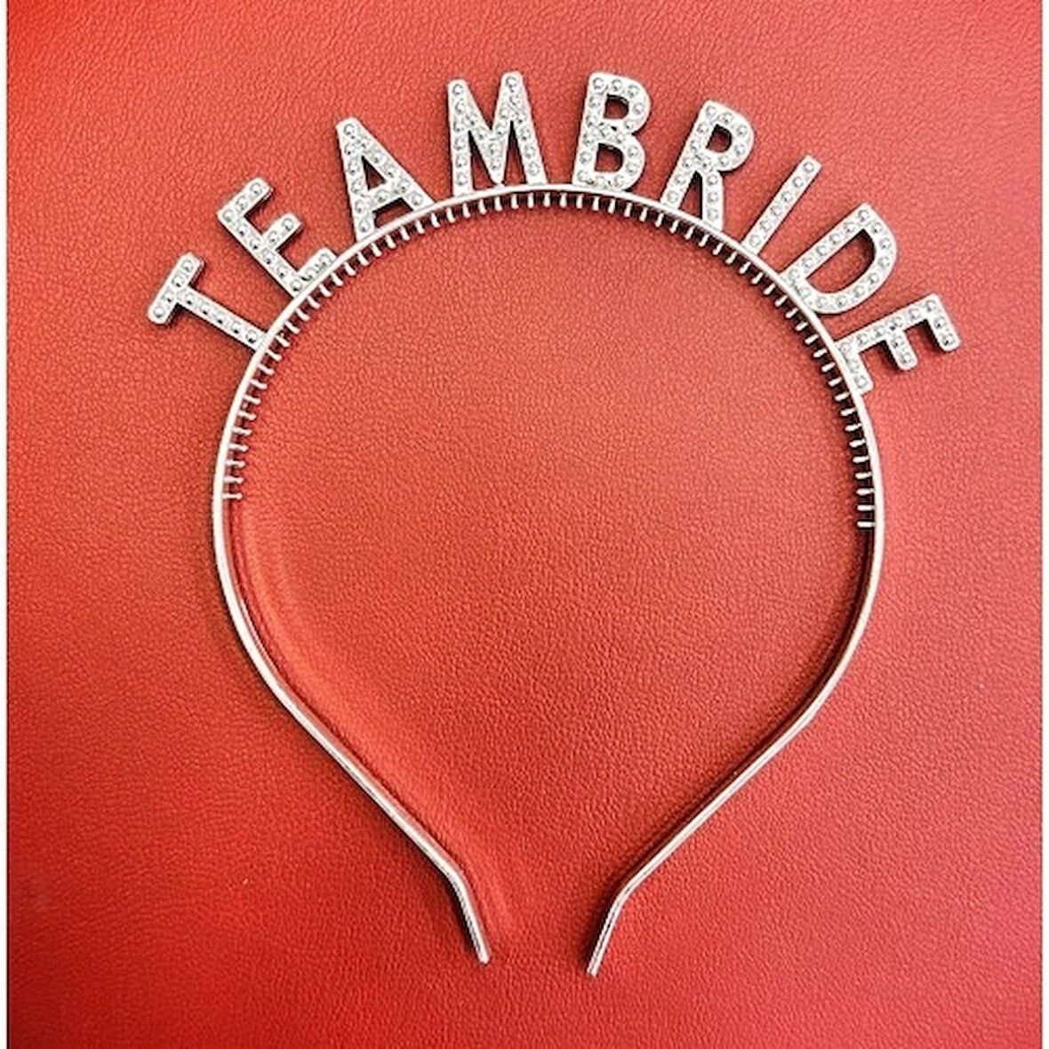 Gümüş Renk Team Bride Taç - Gelin ve Nedime Tacı