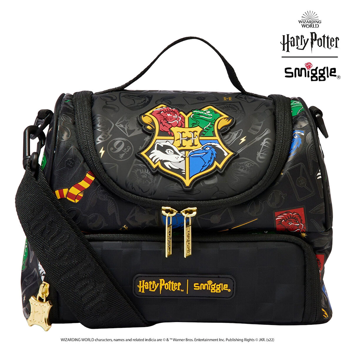Smiggle - Harry Potter Çift Katlı Askılı Beslenme Çantası