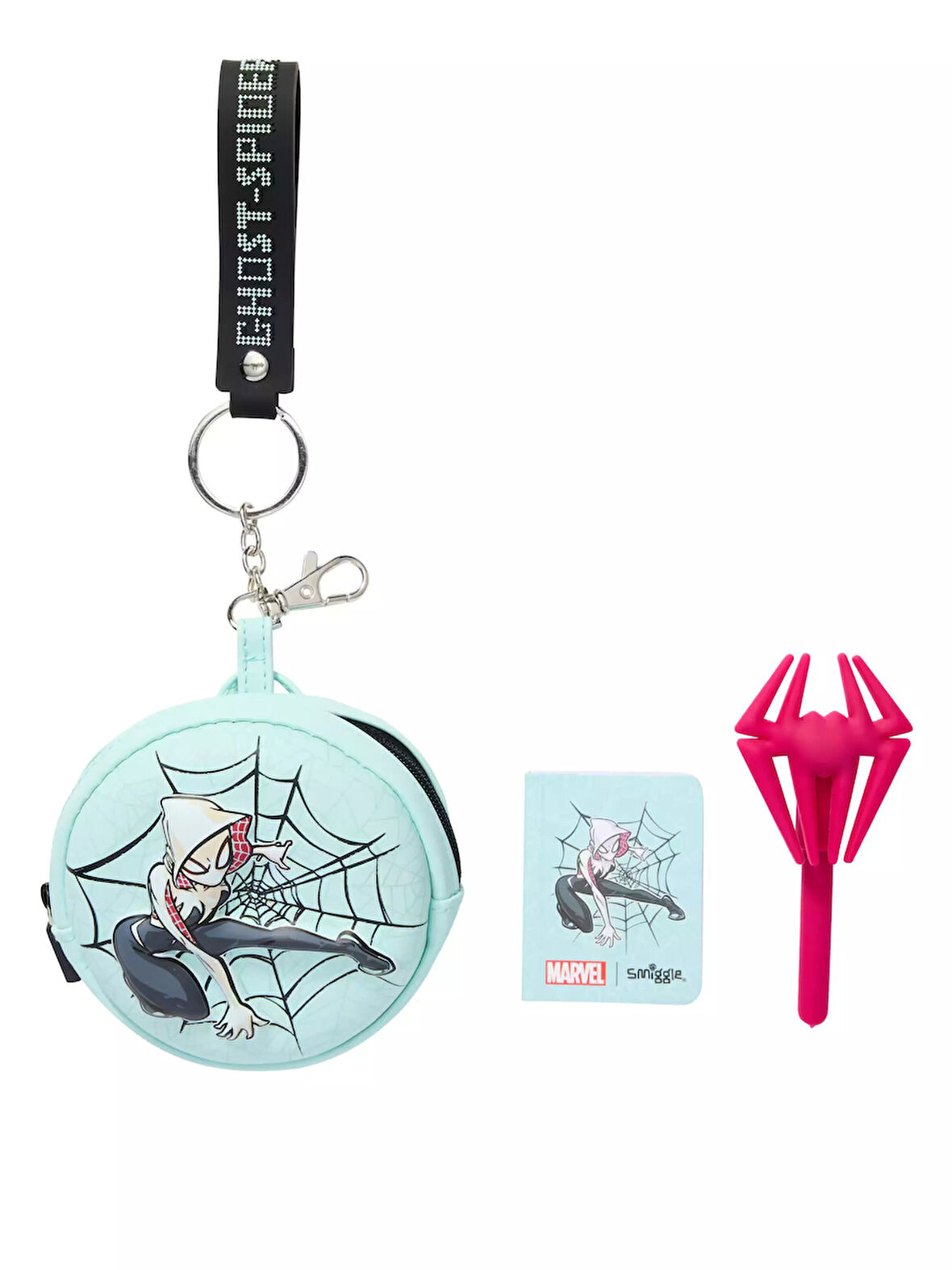 Smiggle - Spider Man Mini Kalem ve Not Defterli Anahtarlık