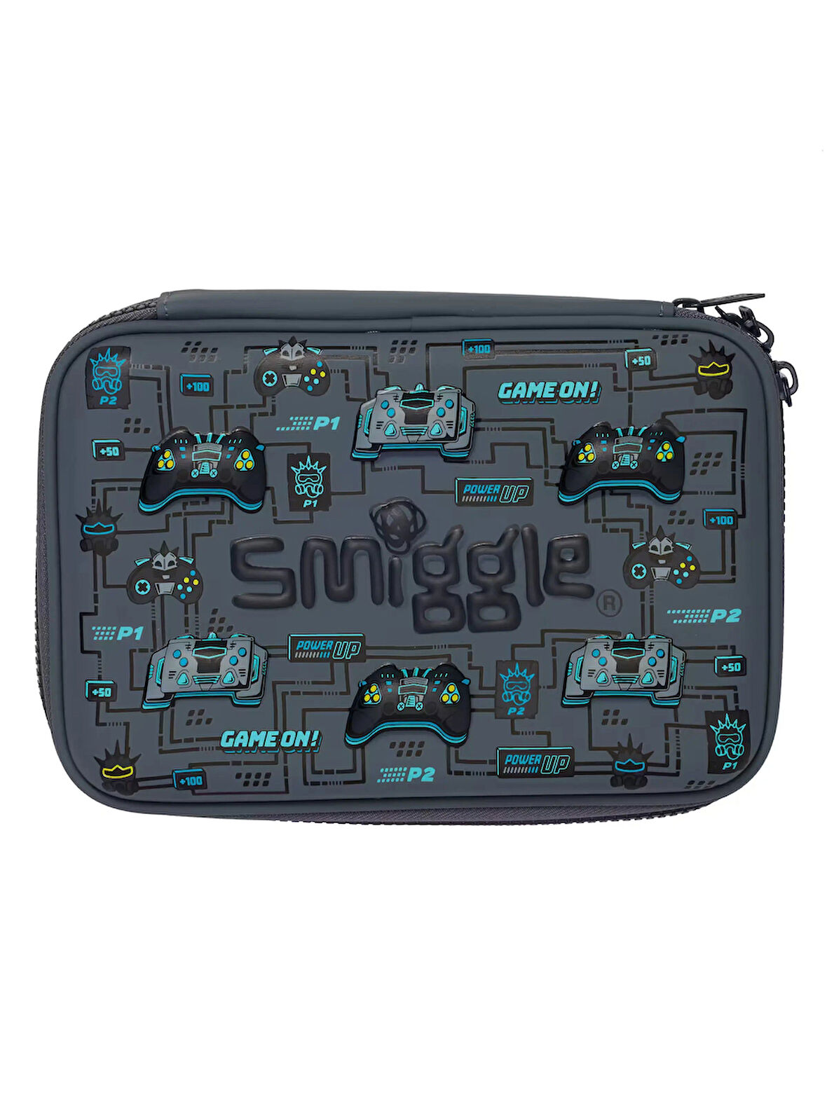 Smiggle - Epic Çift Gözlü Hardtop 3B Kalem Kutusu