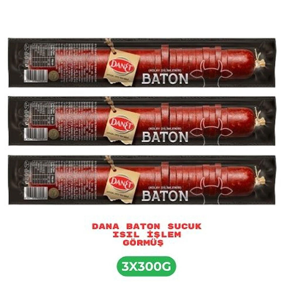 Dana Baton Sucuk I Isıl İşlem Görmüş I 3X300 GR