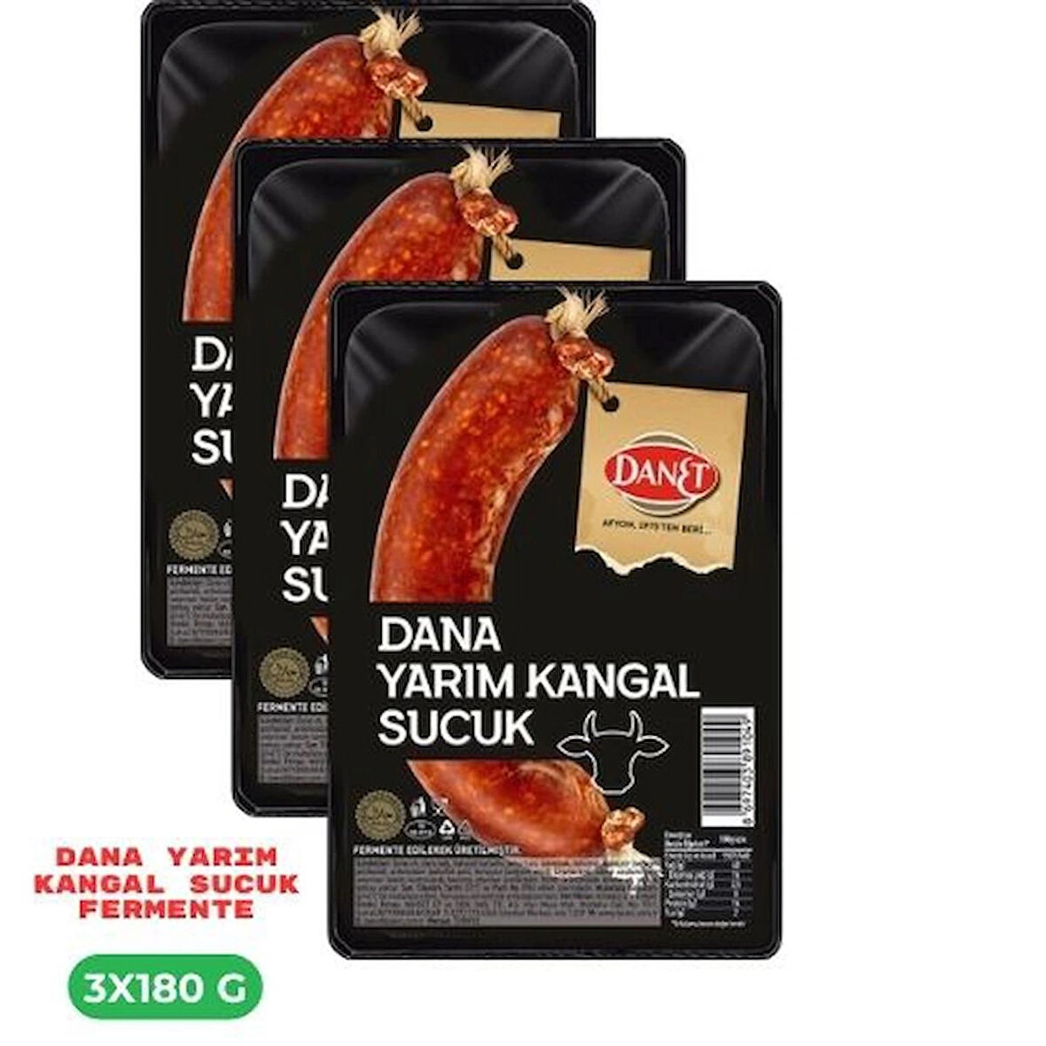 Dana Yarım Kangal Sucuk I Fermente  3X180 GR