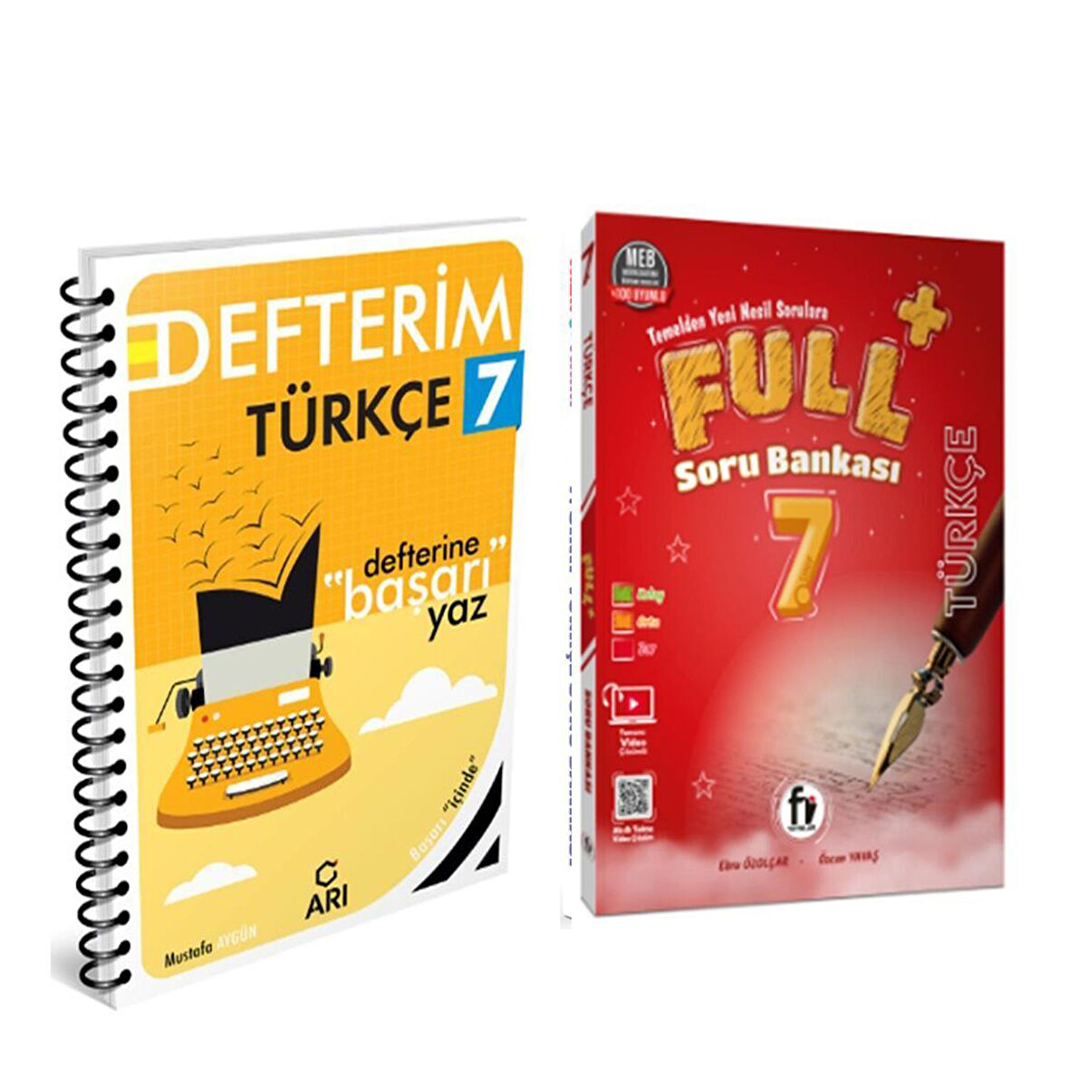 Arı 7.Sınıf Türkçe Defteri ve Fi Yayınları Soru Bankası Seti 2 Kitap