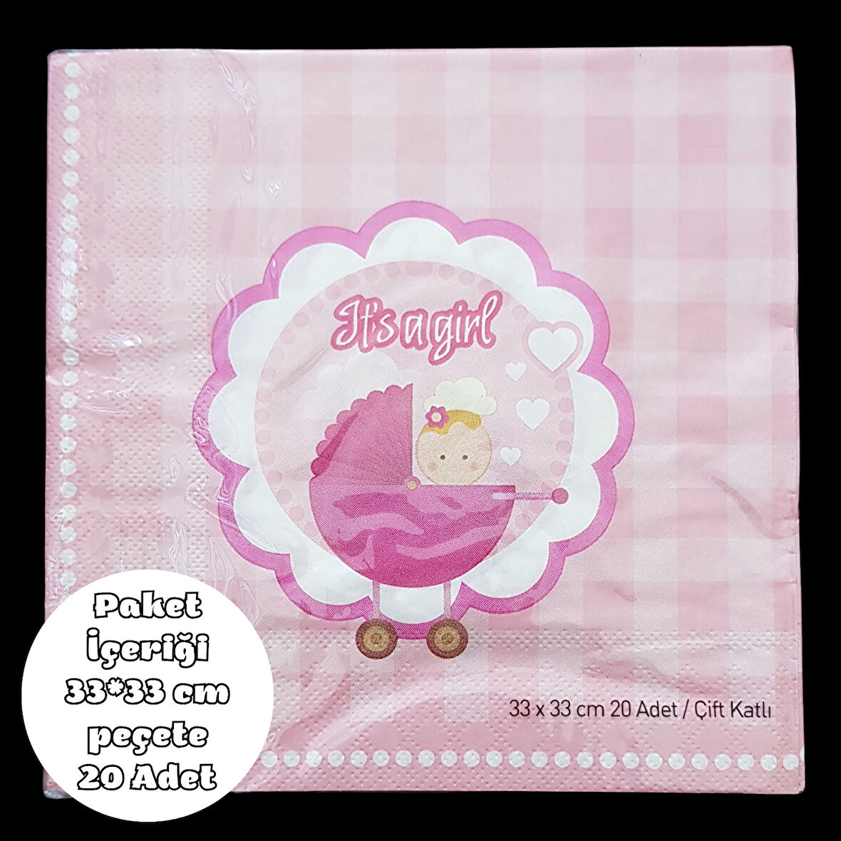 It's a Girl Peçete 33*33 cm 20 Adet
