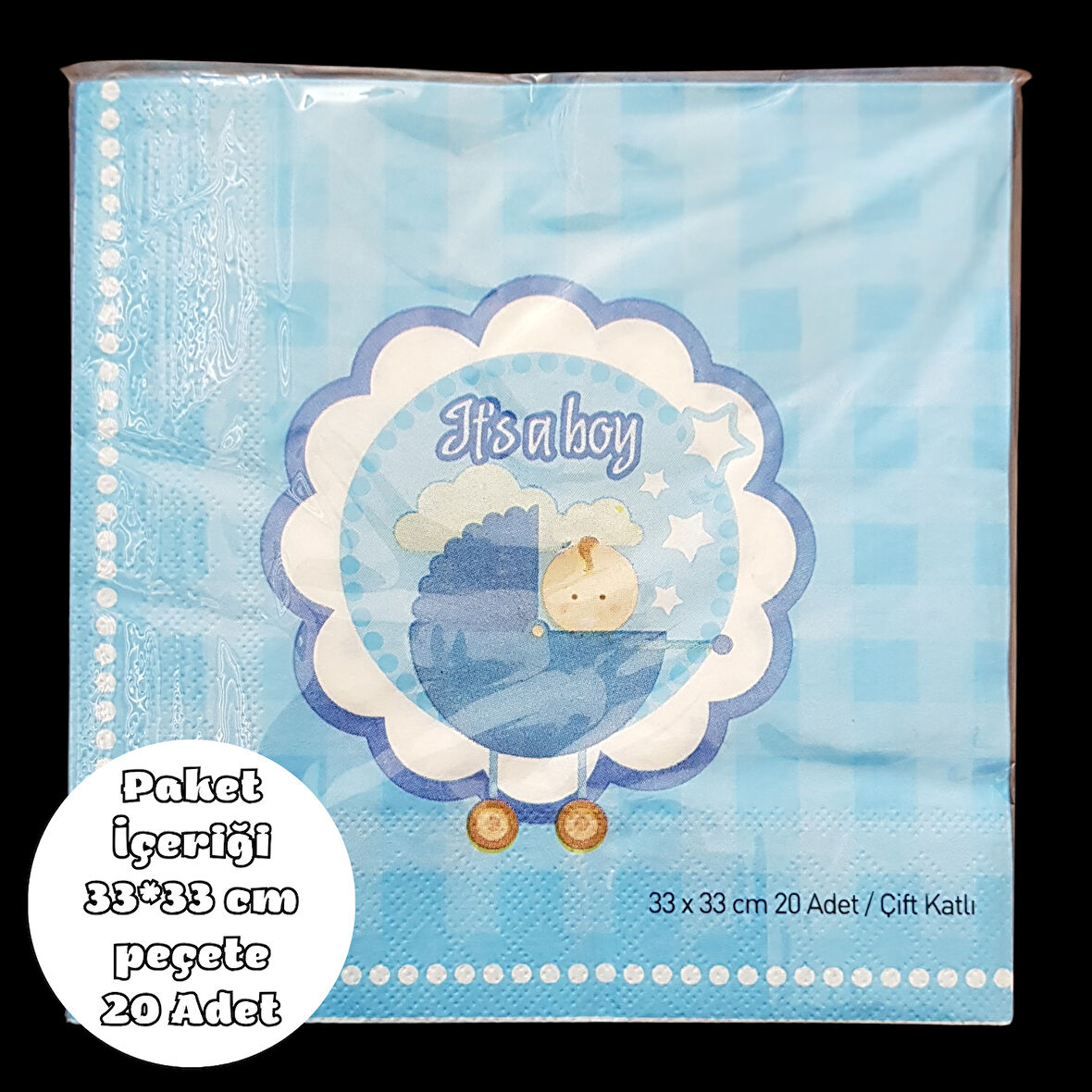 It's a Boy Peçete 33*33 cm 20 Adet