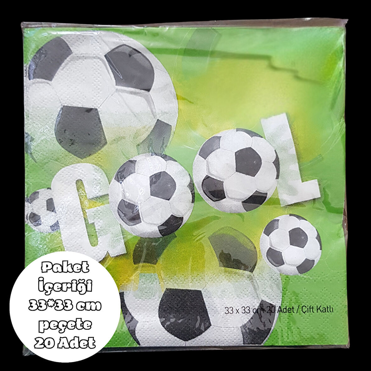 Futbol Temalı Peçete 33*33 cm 20 Adet