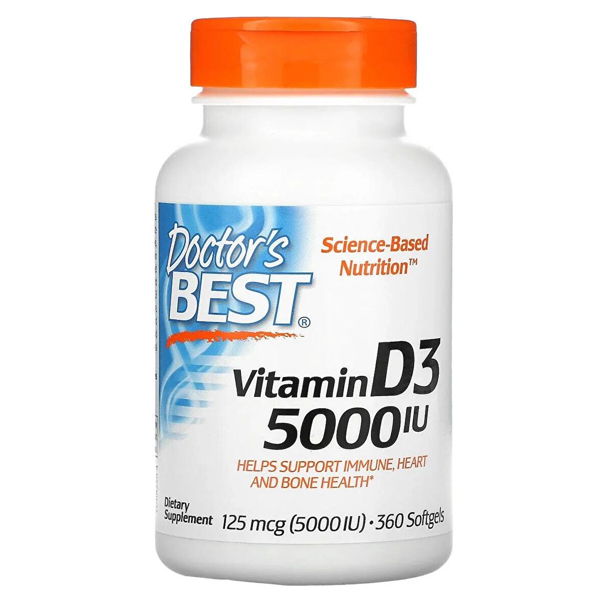 Doctor's Best Vitamin D3 VİTAMİN 125 Mcg 5,000'Ii 360 Softgels