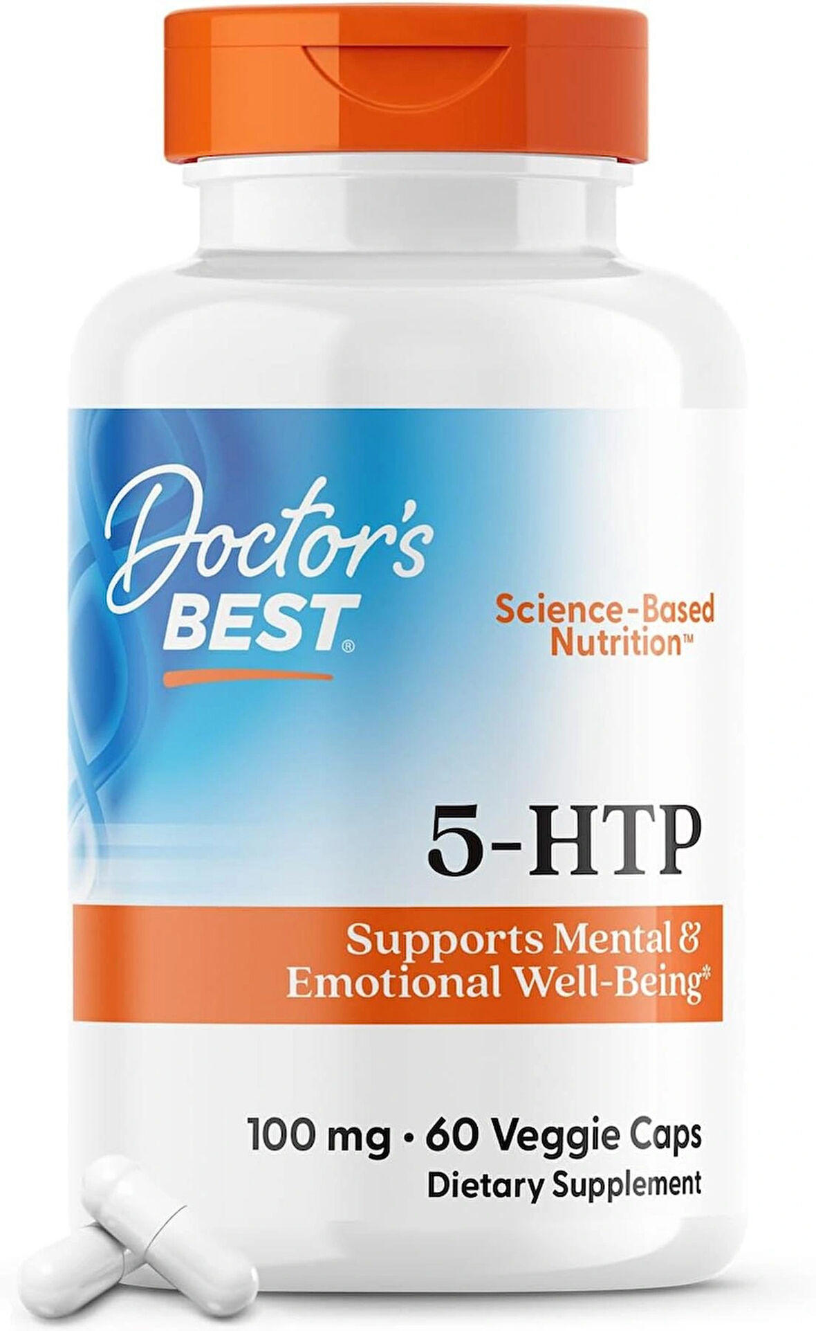 Doctors Best 5-HTP tryptophan Supports Mental & Emotional Well-Being 60 Veggie Caps