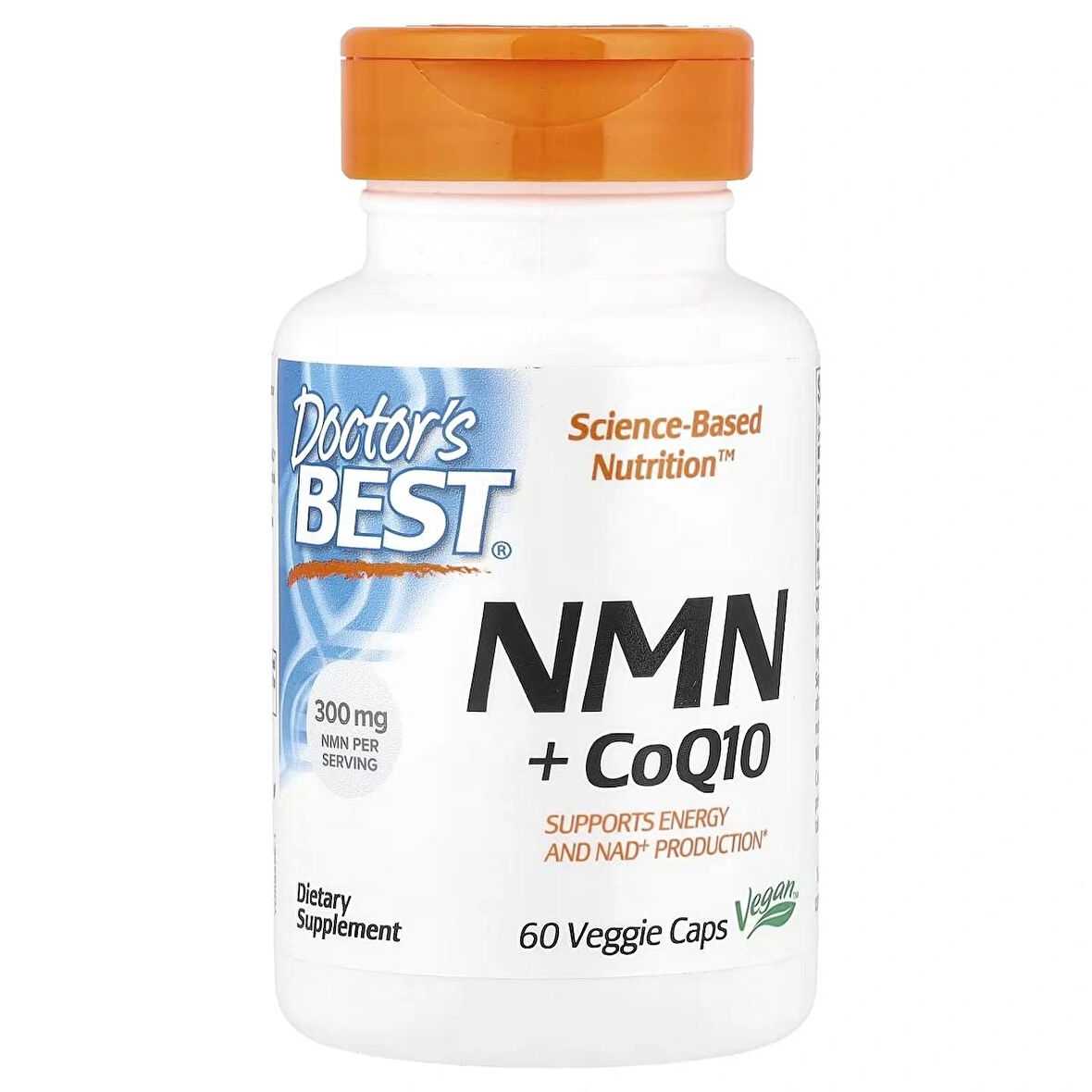Doctor's Best, NMN Nicotinamate 150 mg + CoQ10 Coenzyme 50 mg, 60 Bitkisel Kapsül