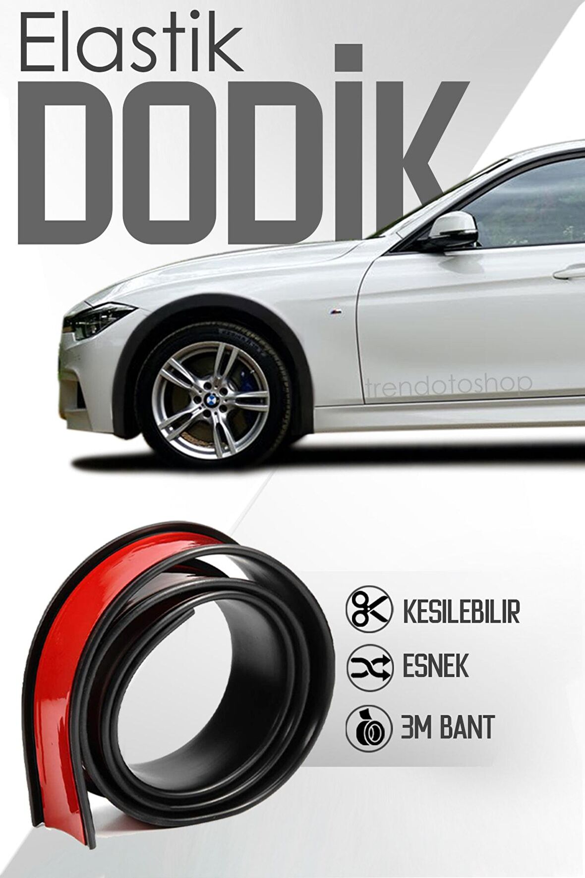 Compax 2 Parça Universal Çamurluk Dodik Seti 5 Cm Esnek Kırılmaz